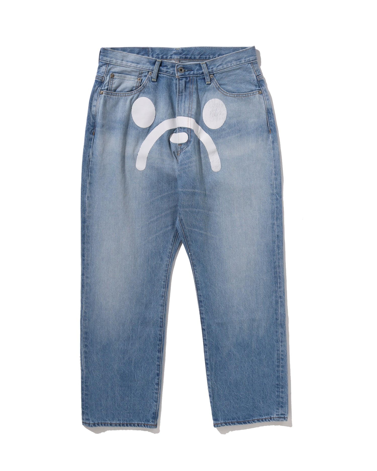 A BATHING APE® Milo Face 13 Oz Denim Pants | Bape official website