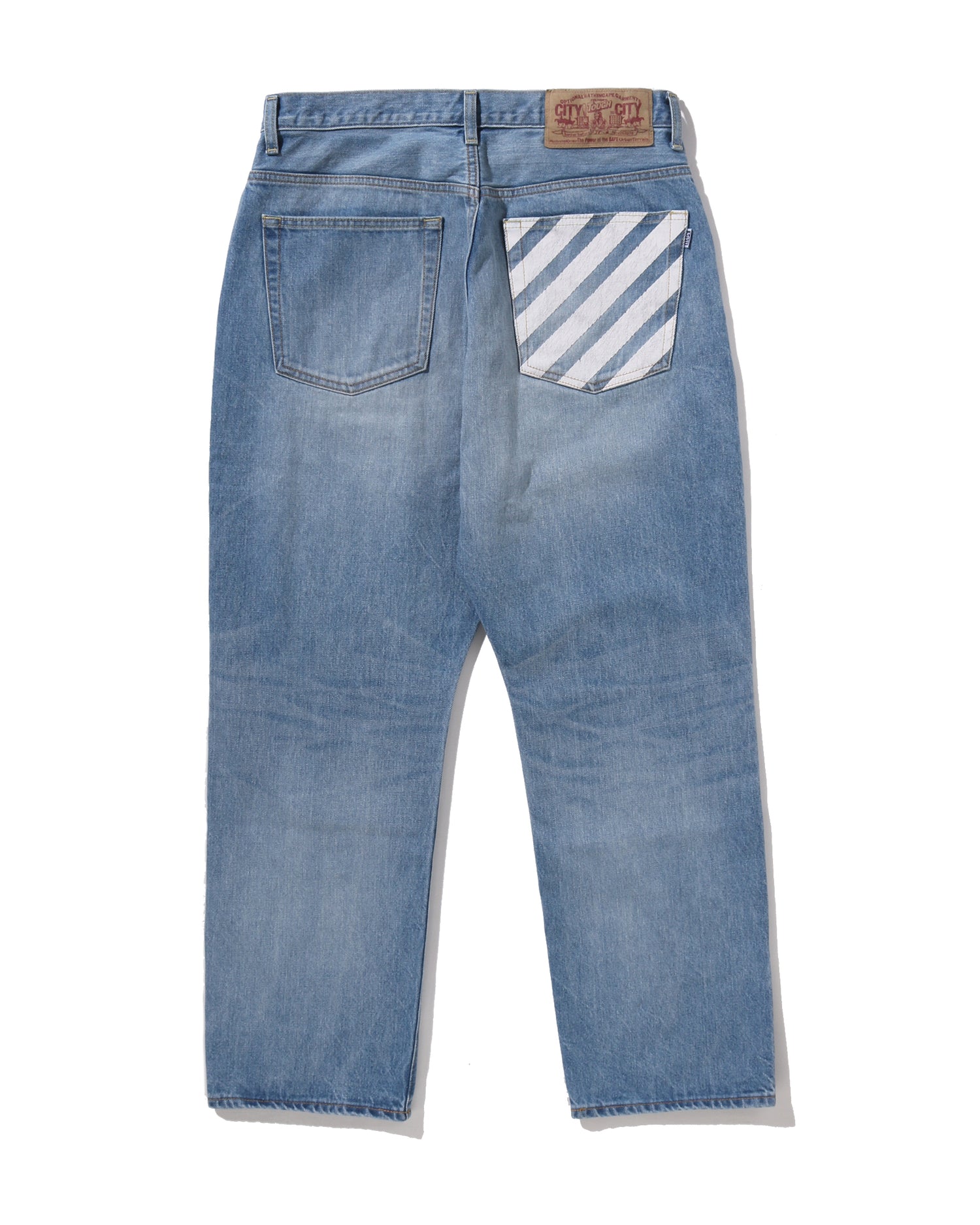 A BATHING APE® Milo Face 13 Oz Denim Pants | Bape official website