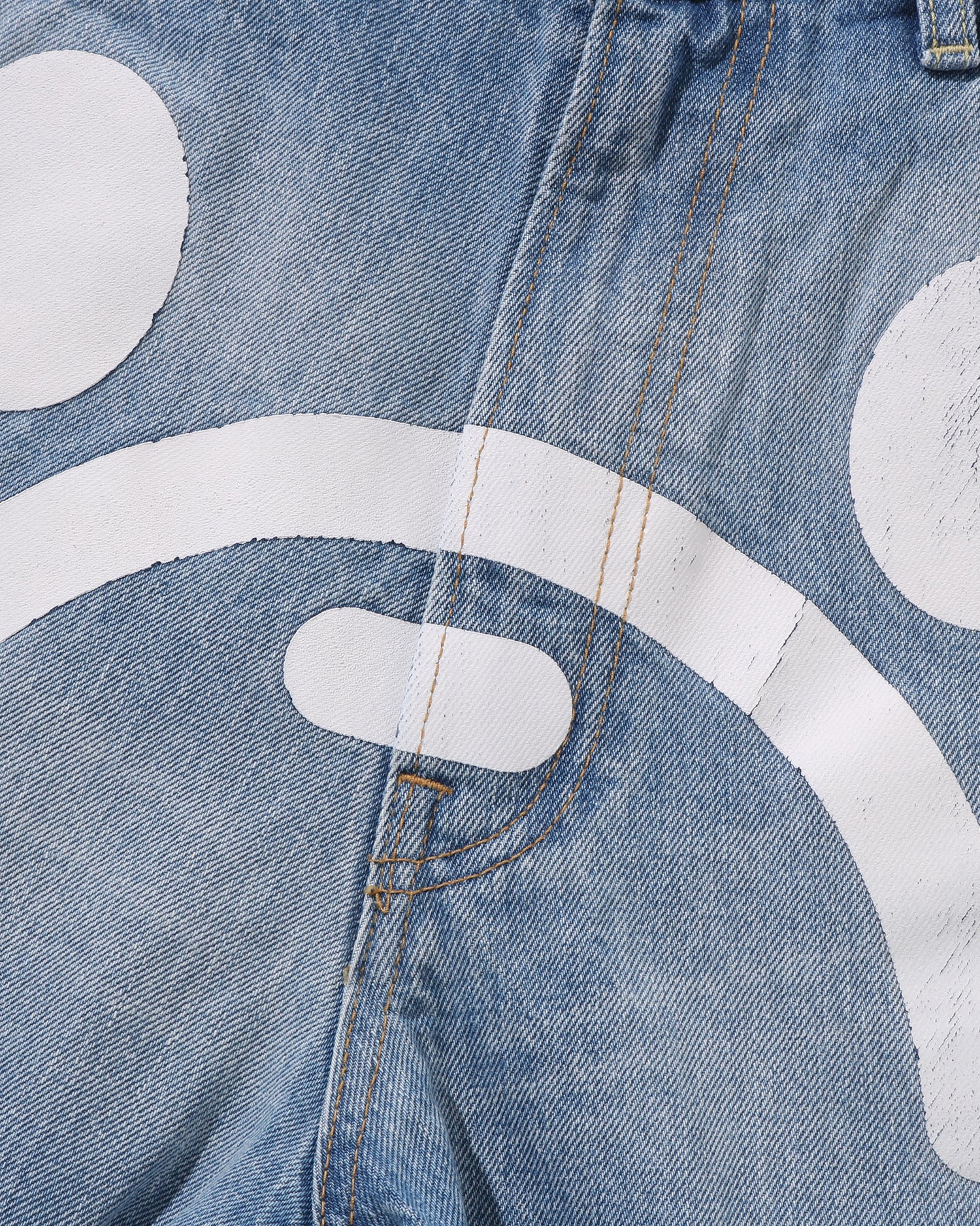 A BATHING APE® Milo Face 13 Oz Denim Pants | Bape official website