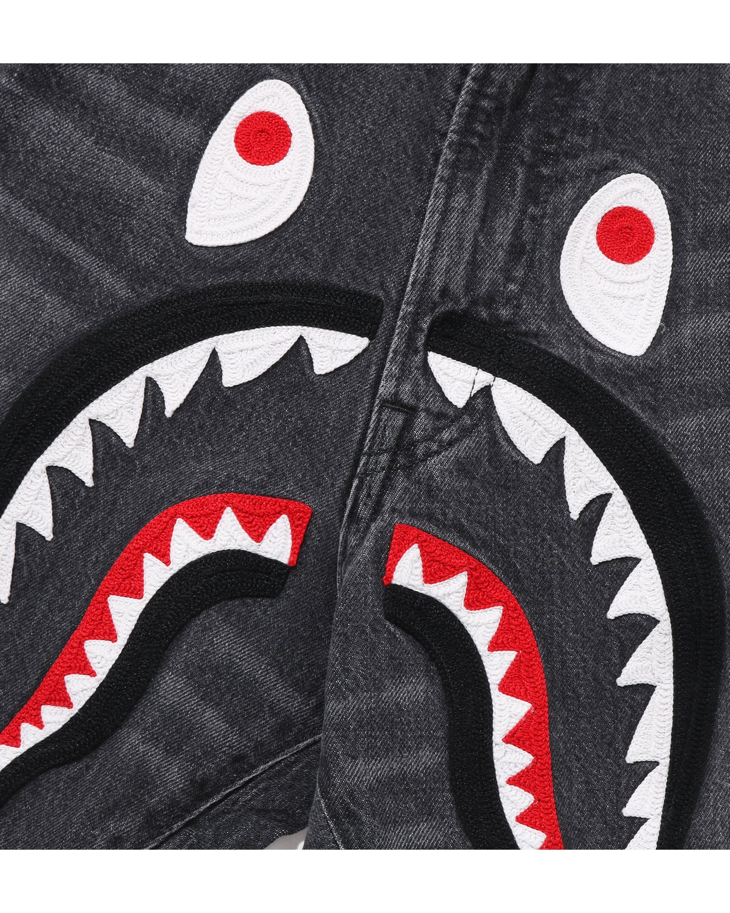 A BATHING APE® Shark Loose Fit 13 Oz Denim Pants | Bape