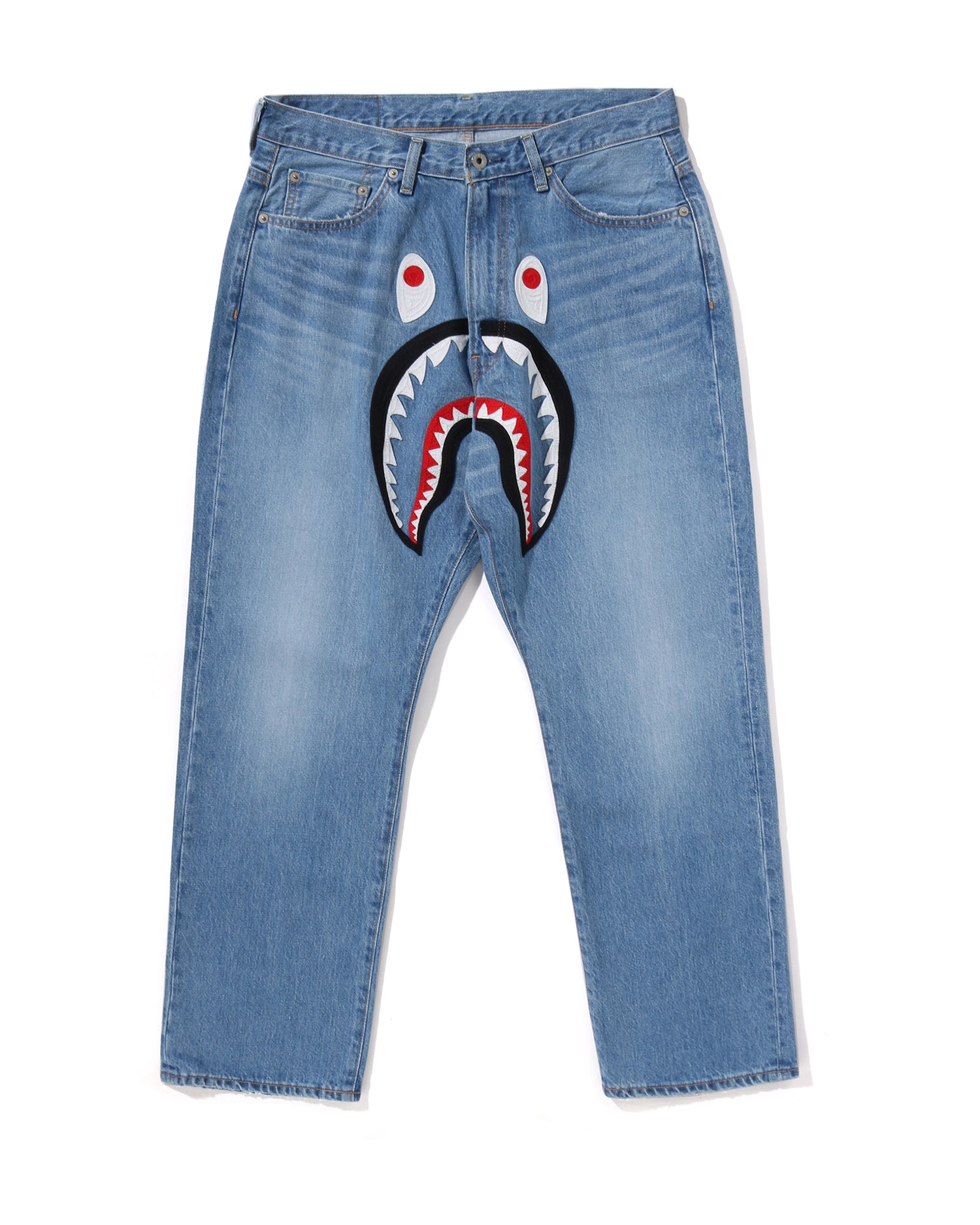 パンツ A BATHING APE SHARK 13 OZ DENIM PANTS Jeans A BATHING APE Shark 13 Oz Denim Pants Black | Footshop