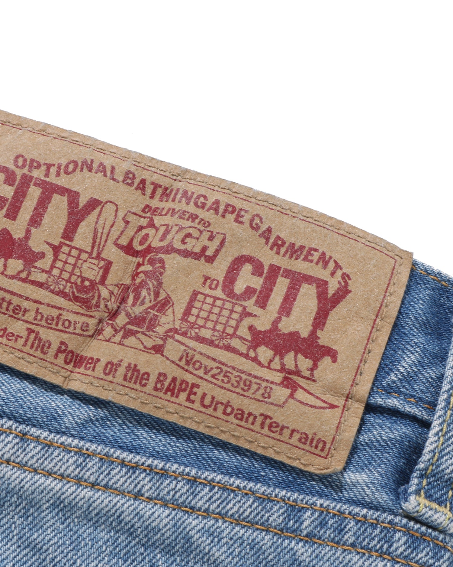 A BATHING APE® Ape Head Denim Pants | Bape official website – INT
