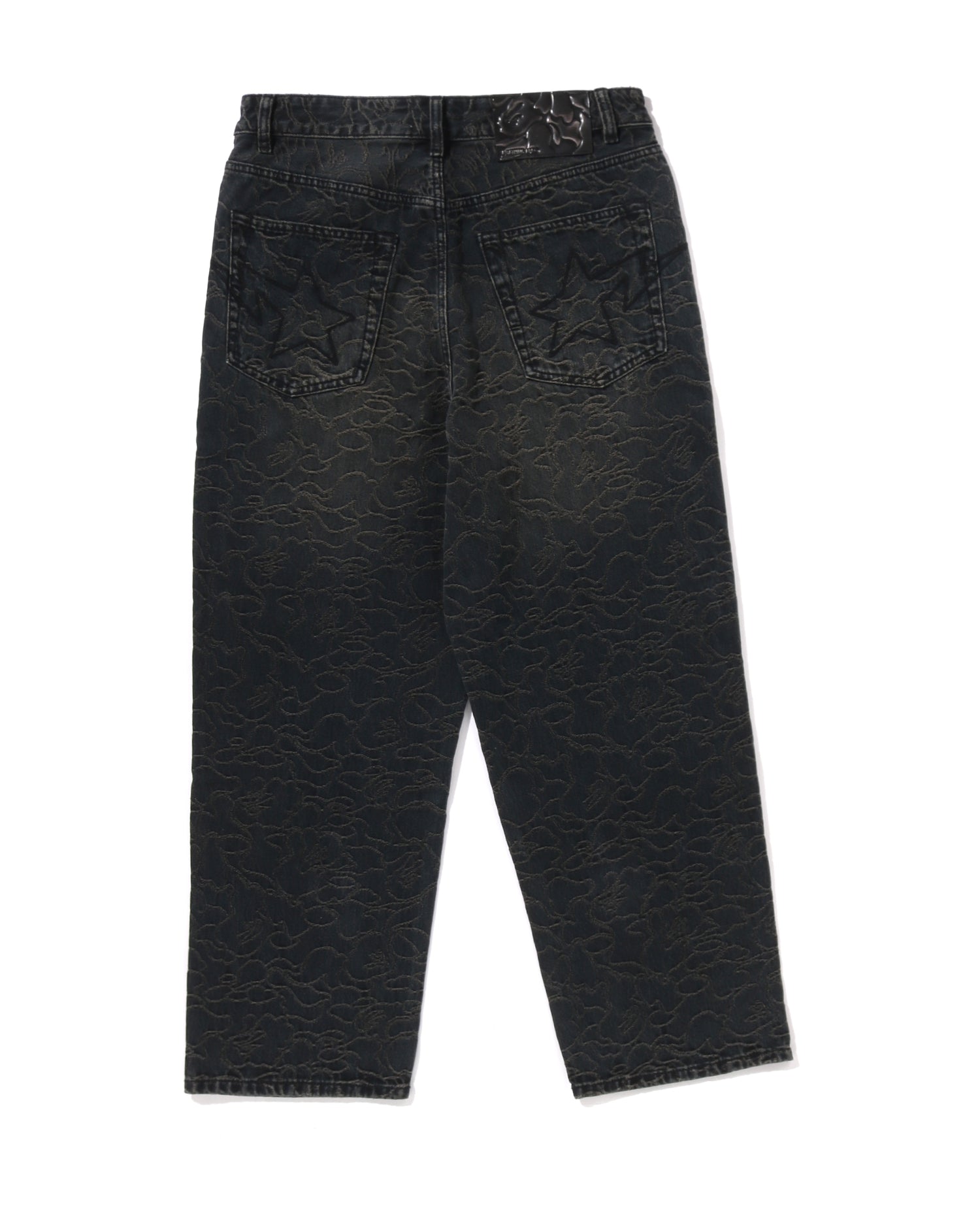 A BATHING APE® Line Camo Jacquard One Point Relaxed Fit 13oz