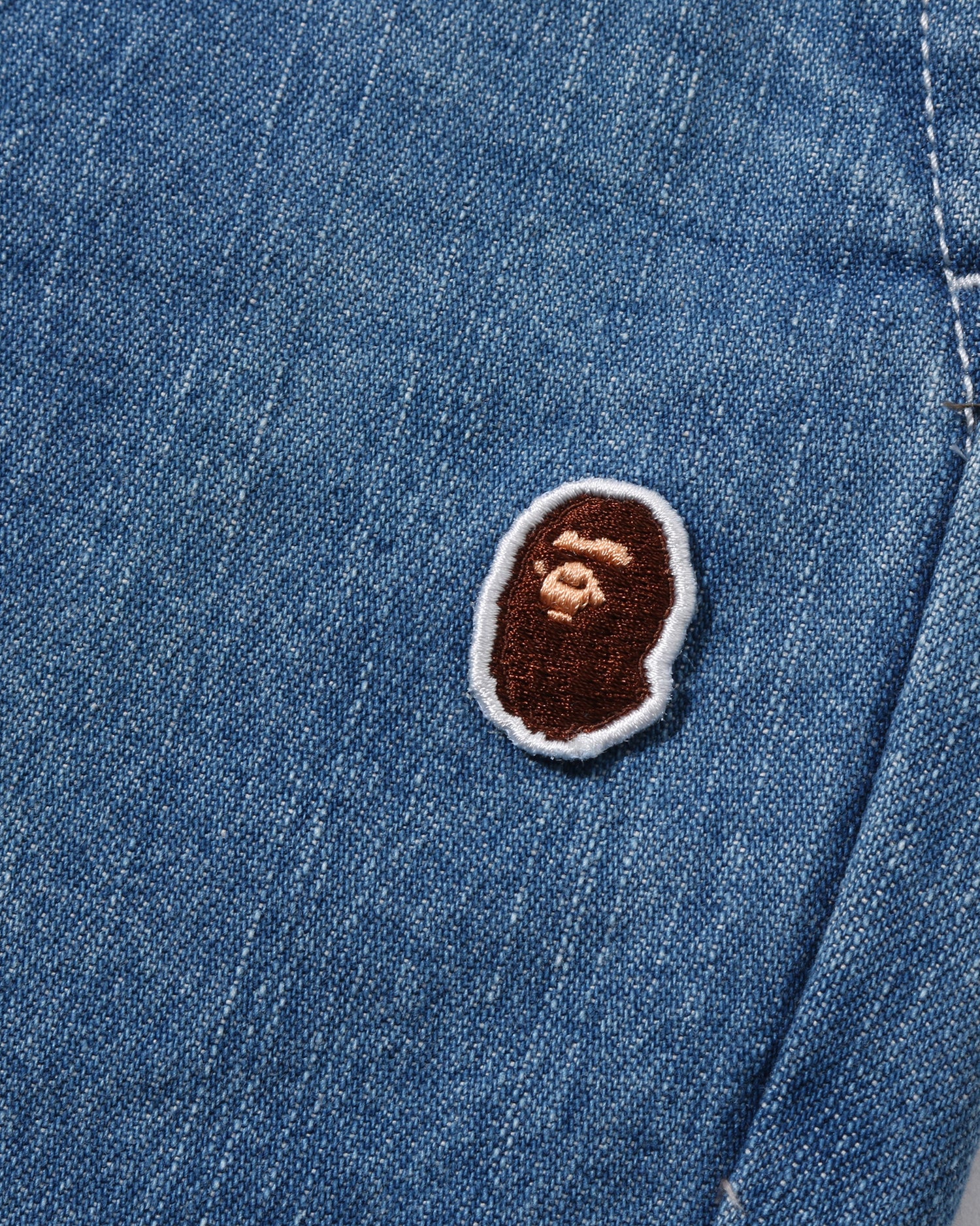 A BATHING APE® One Point 1 Pleat Elasticated Denim Pants | Bape