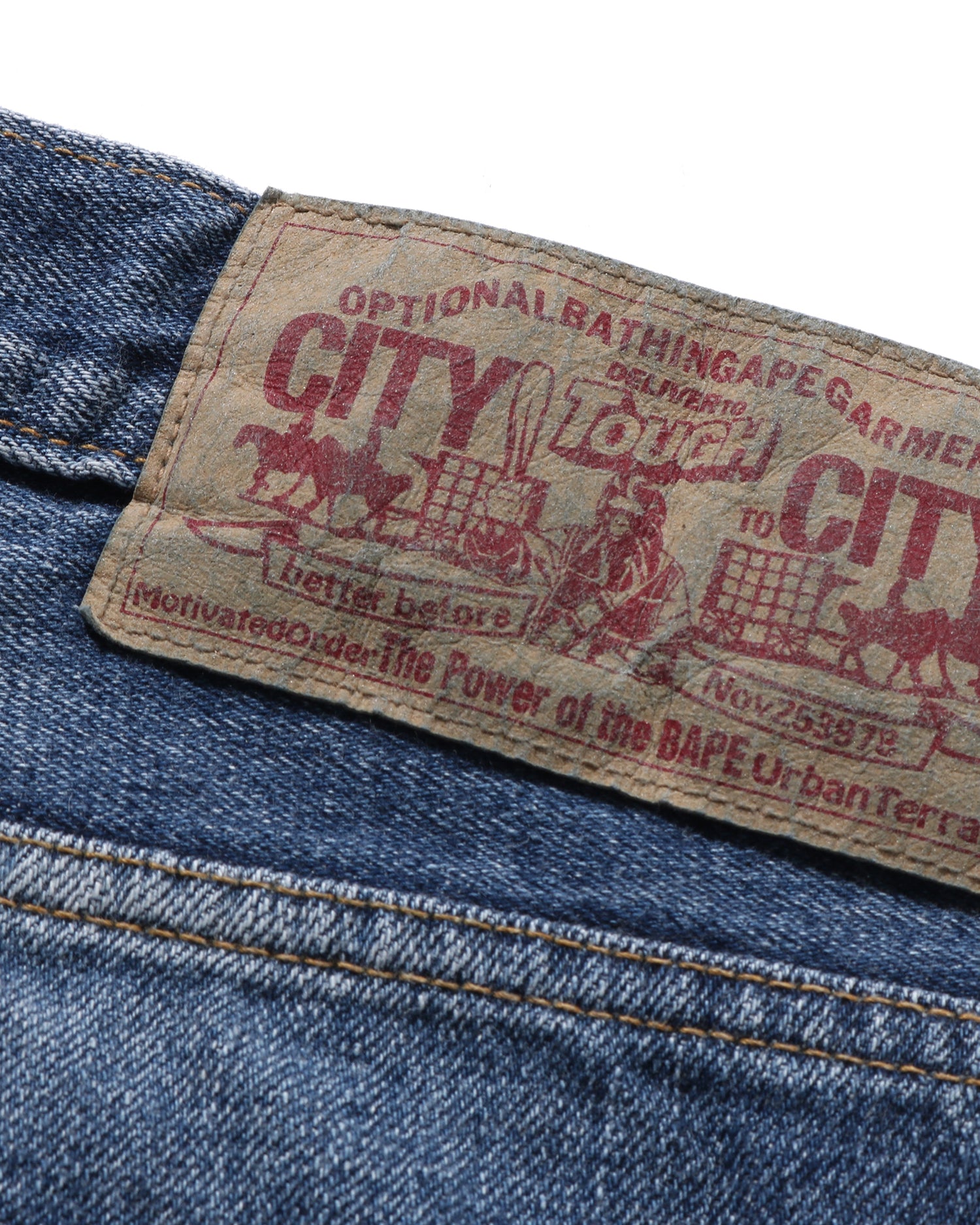 A BATHING APE® 1999 Type-02 Damaged Denim Pants | Bape official