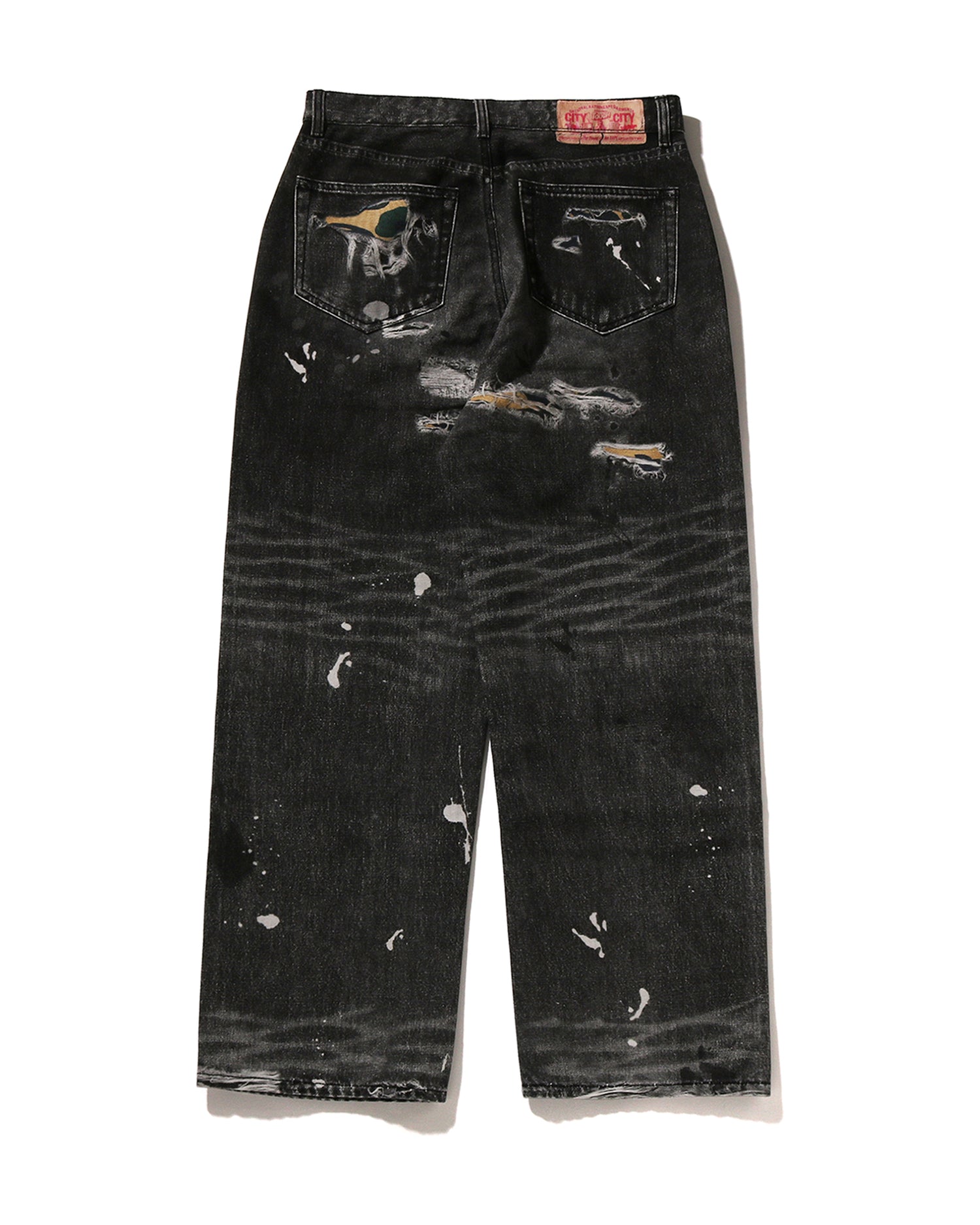 A BATHING APE® Fake Print BAPE STA Denim Pants | Bape official