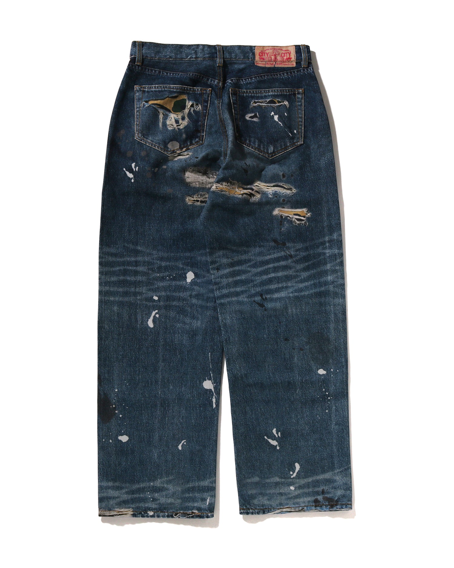 早い者勝ち A BATHING APE BAPE STA Denim Pants A BATHING APE® Fake Print BAPE STA Denim Pants | Bape official