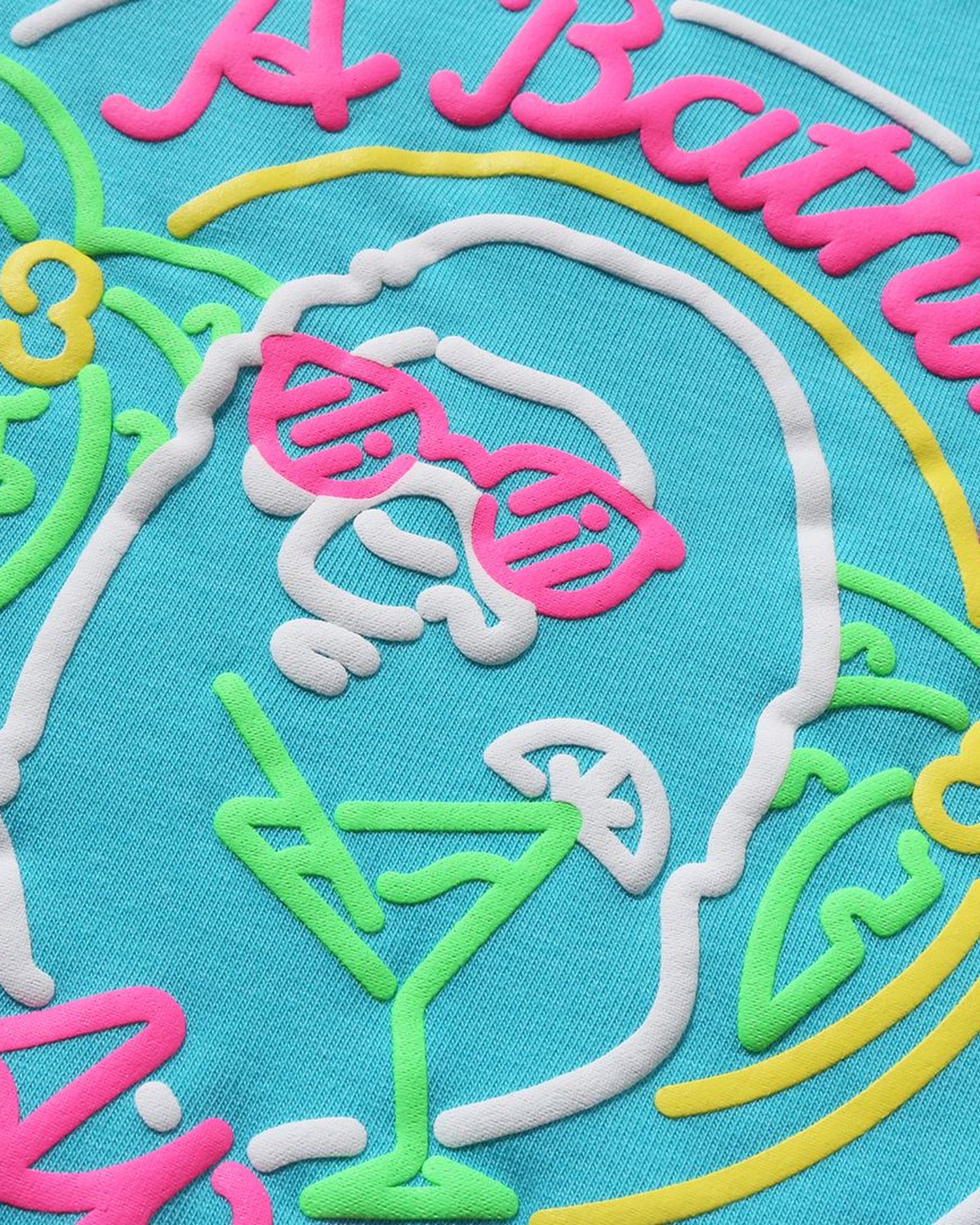 A BATHING APE® Babies Neon Ape Head Bodysuit | Bape official