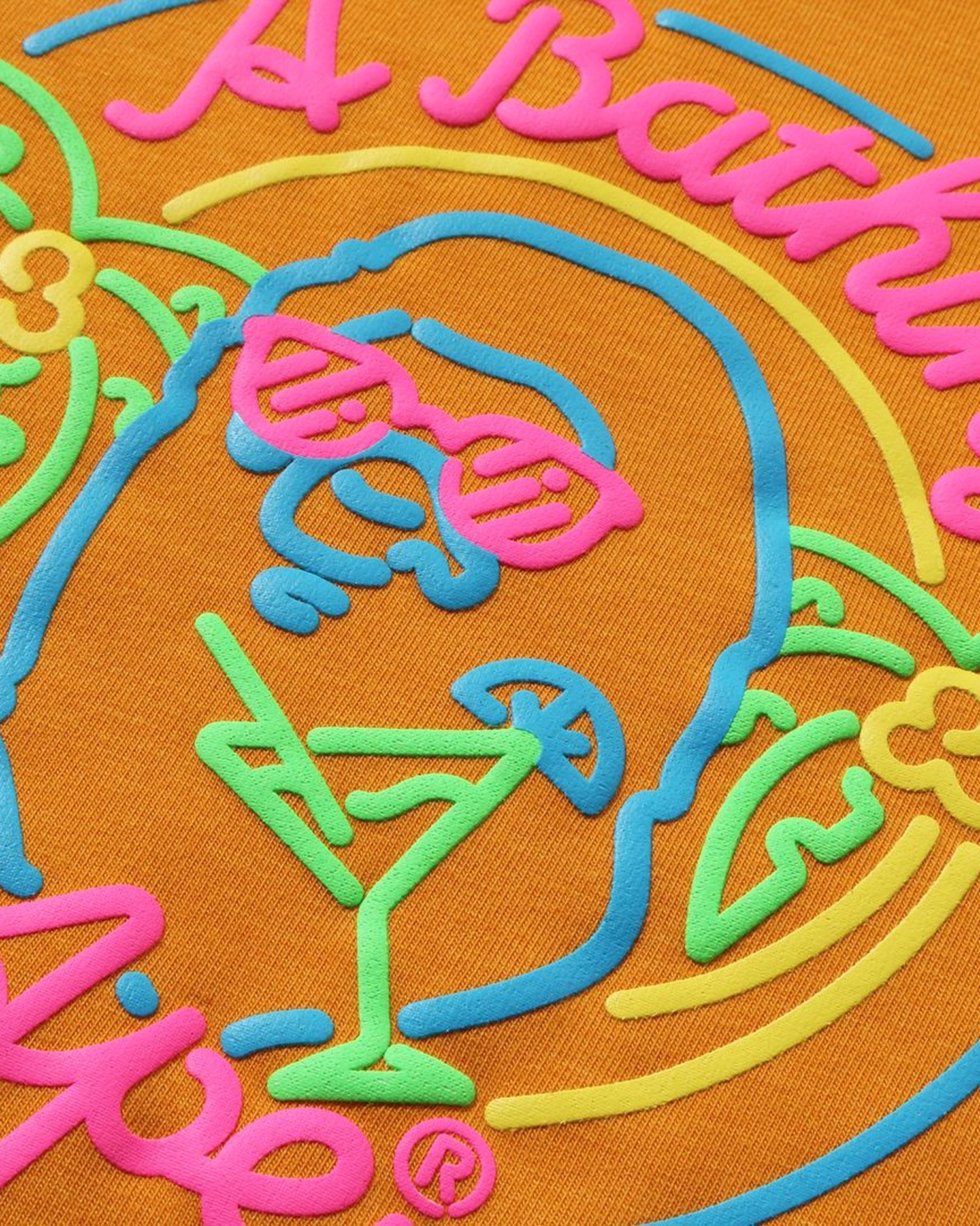 A BATHING APE® Babies Neon Ape Head Bodysuit | Bape official
