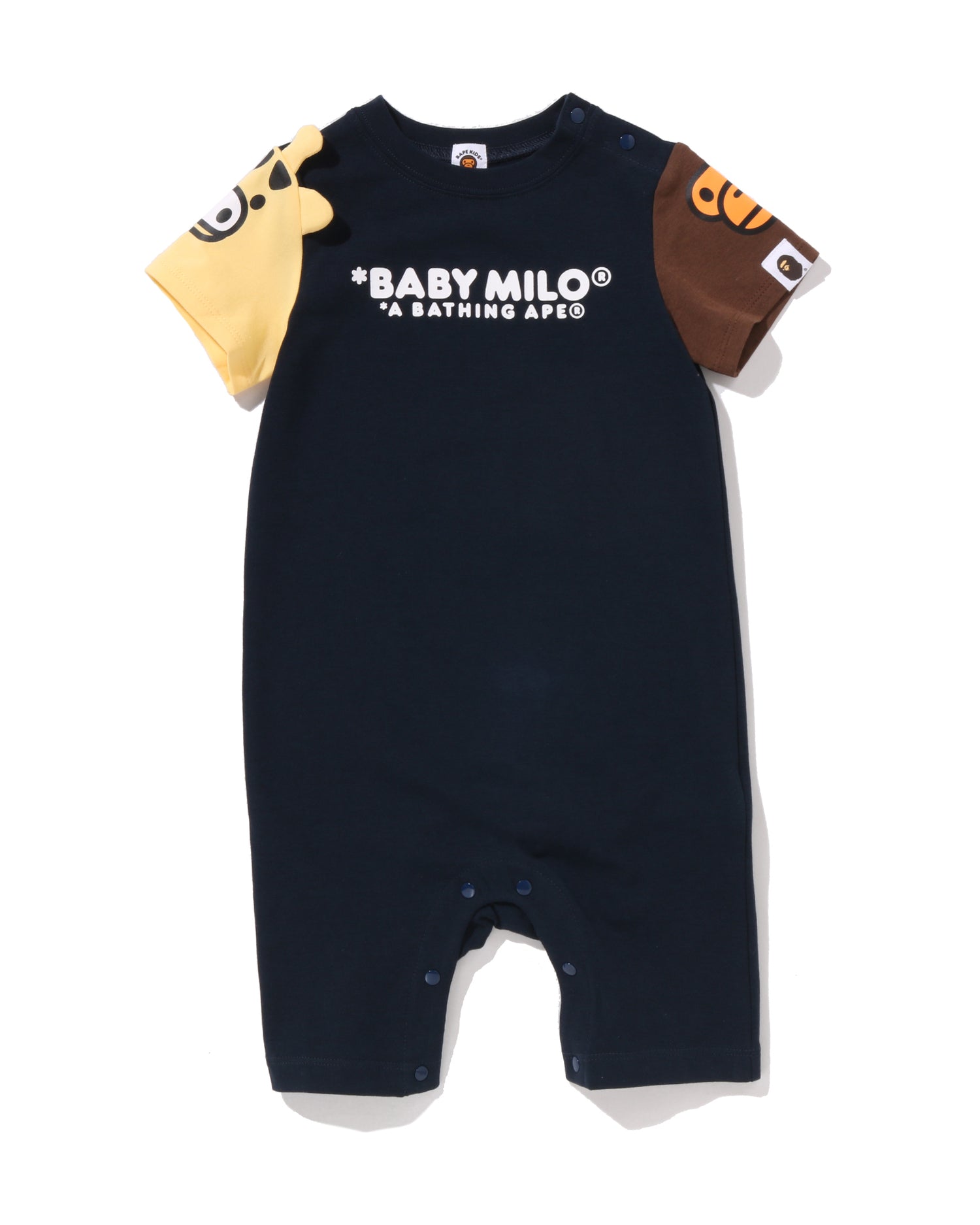 A BATHING APE® Babies Milo Friends Sleeves Rompers | Bape official