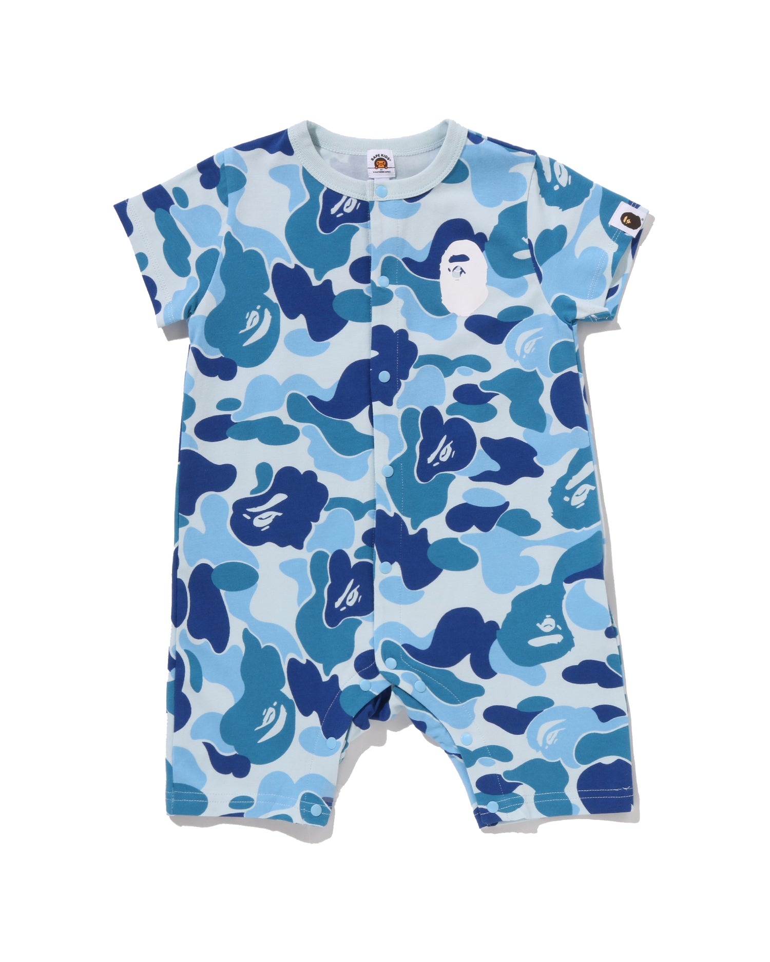 A BATHING APE® Babies Abc Camo Ape Head Rompers | Bape official