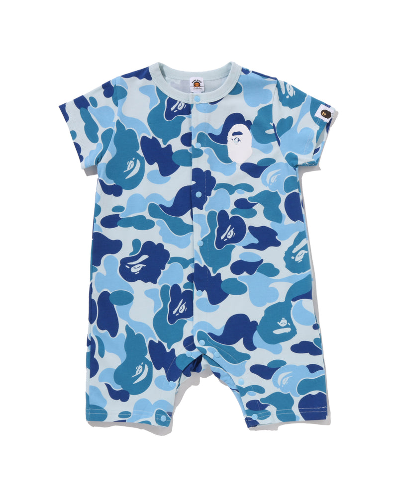 A BATHING APE® Babies Abc Camo Ape Head Rompers | Bape official 