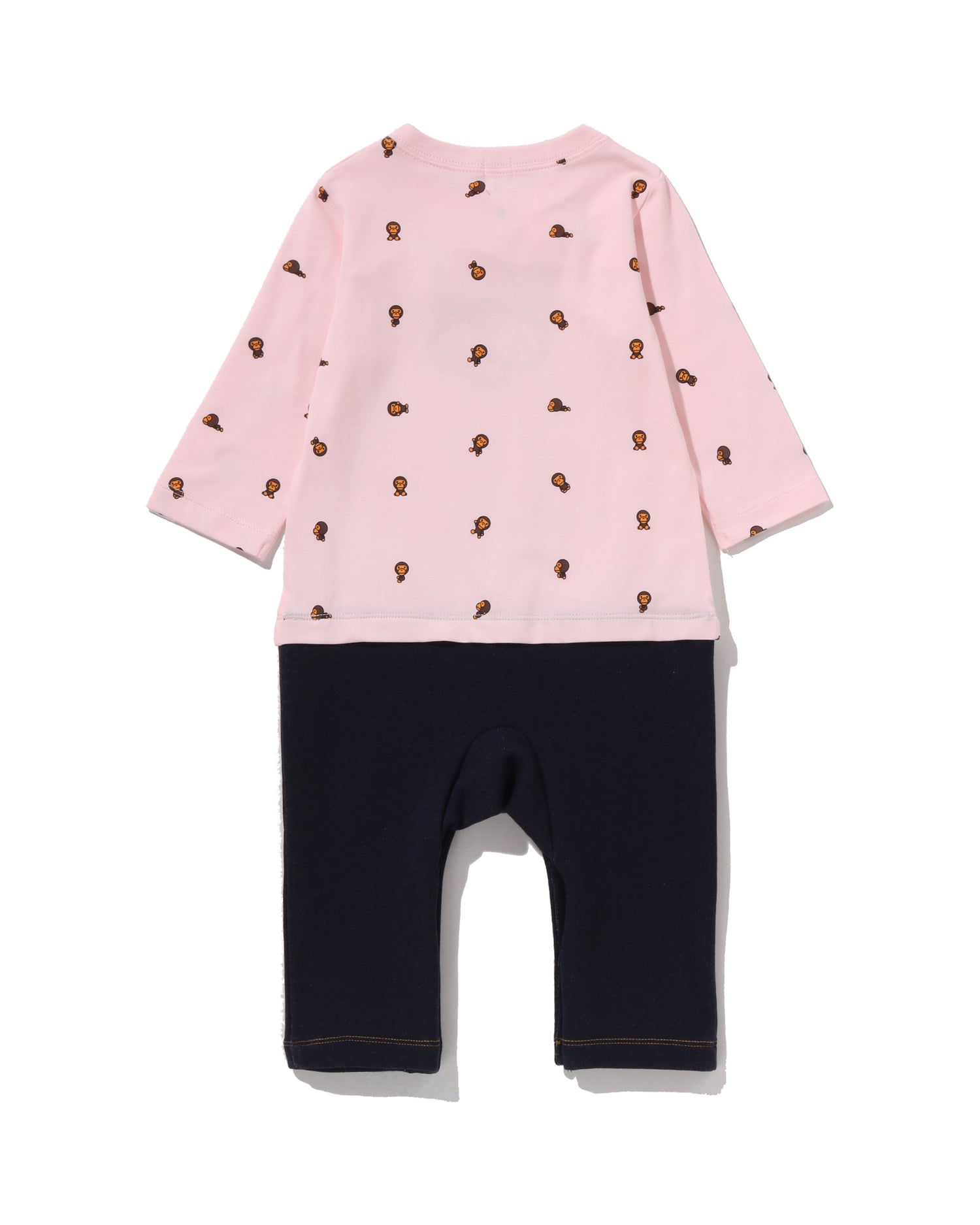 美品⭐️BAPE KIDS BABY MILO ロンパース ブラック80cm正規品 A BATHING APE® Babies Baby Milo Monogram Face Friends Rompers