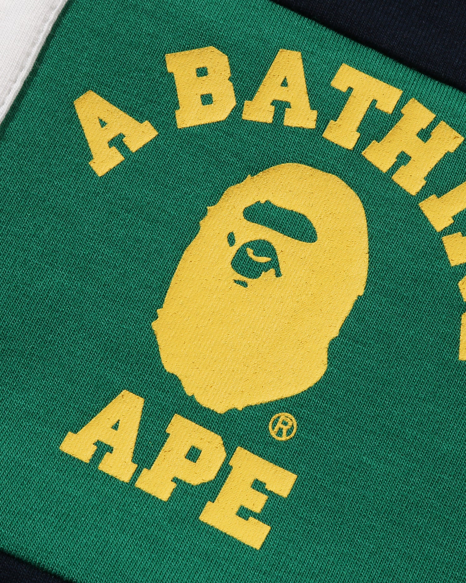A BATHING APE® Babies Panel Stripe Polo Shirt Layered Bodysuit