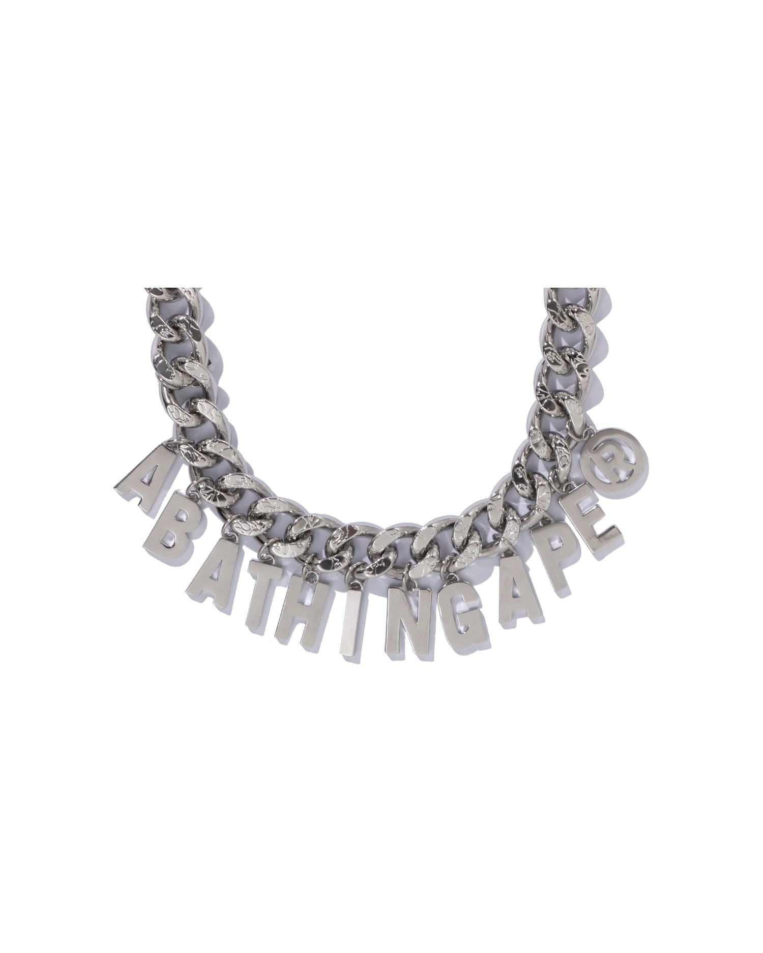 A BATHING APE® Line Camo Debossed A Bathing Ape Chain Necklace