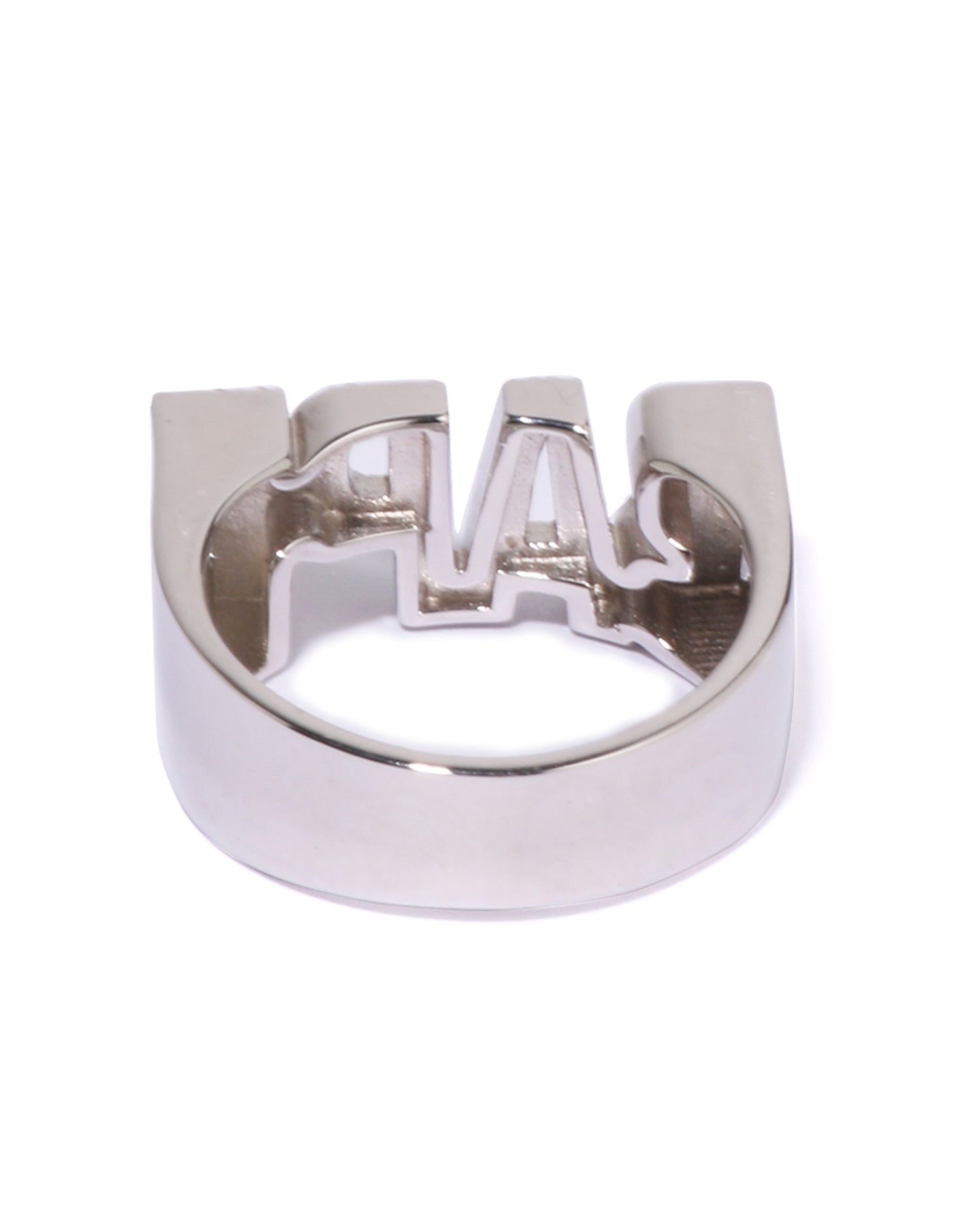A BATHING APE® BAPE Logo Ring W/ Rhinestone | Bape official