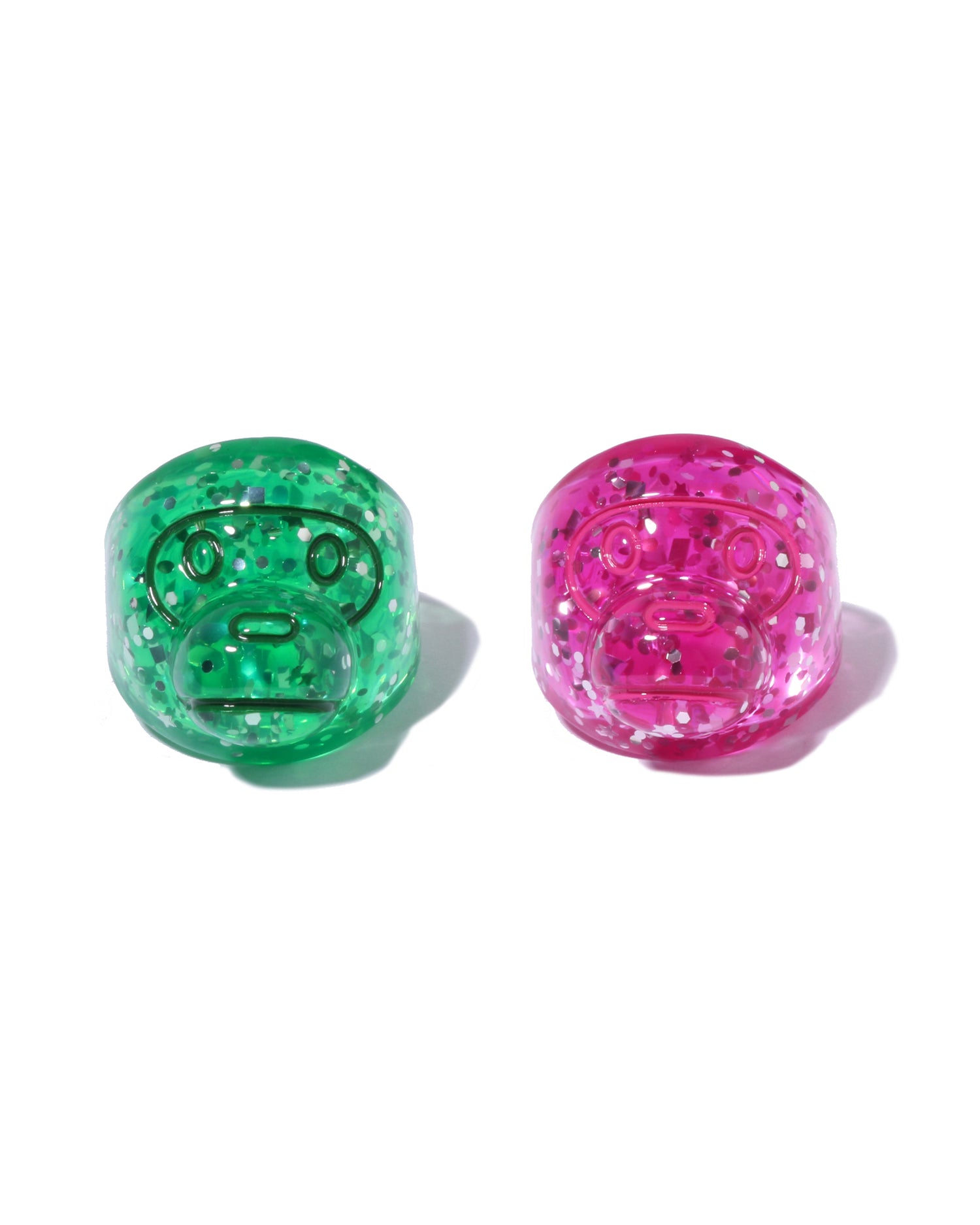 A BATHING APE® Baby Milo Glitter Arcylic Ring Set | Bape official