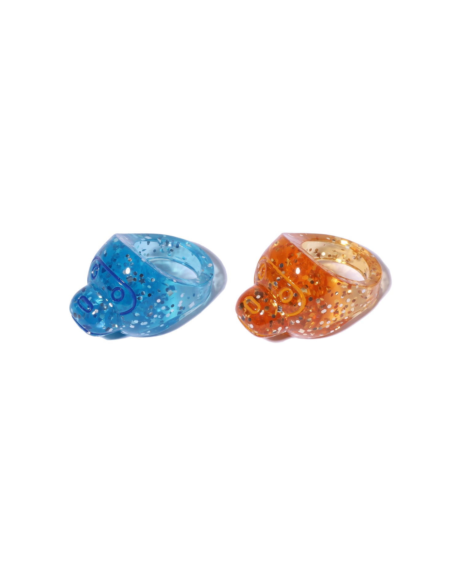 A BATHING APE® Baby Milo Glitter Arcylic Ring Set | Bape official
