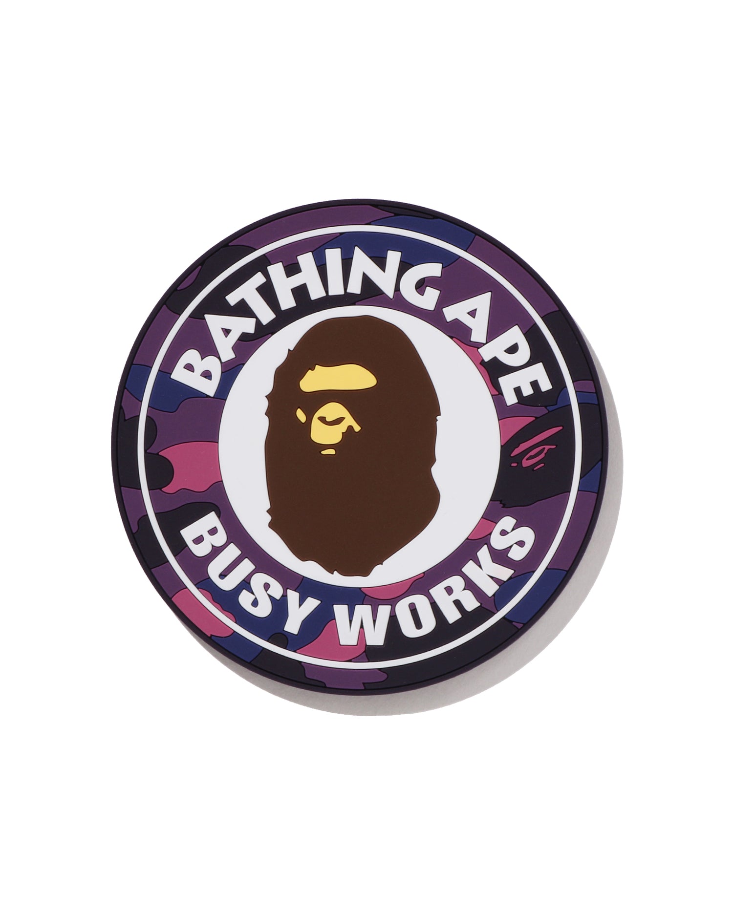 A BATHING APE® Color Camo Busy Works Rubber Coaster | Bape