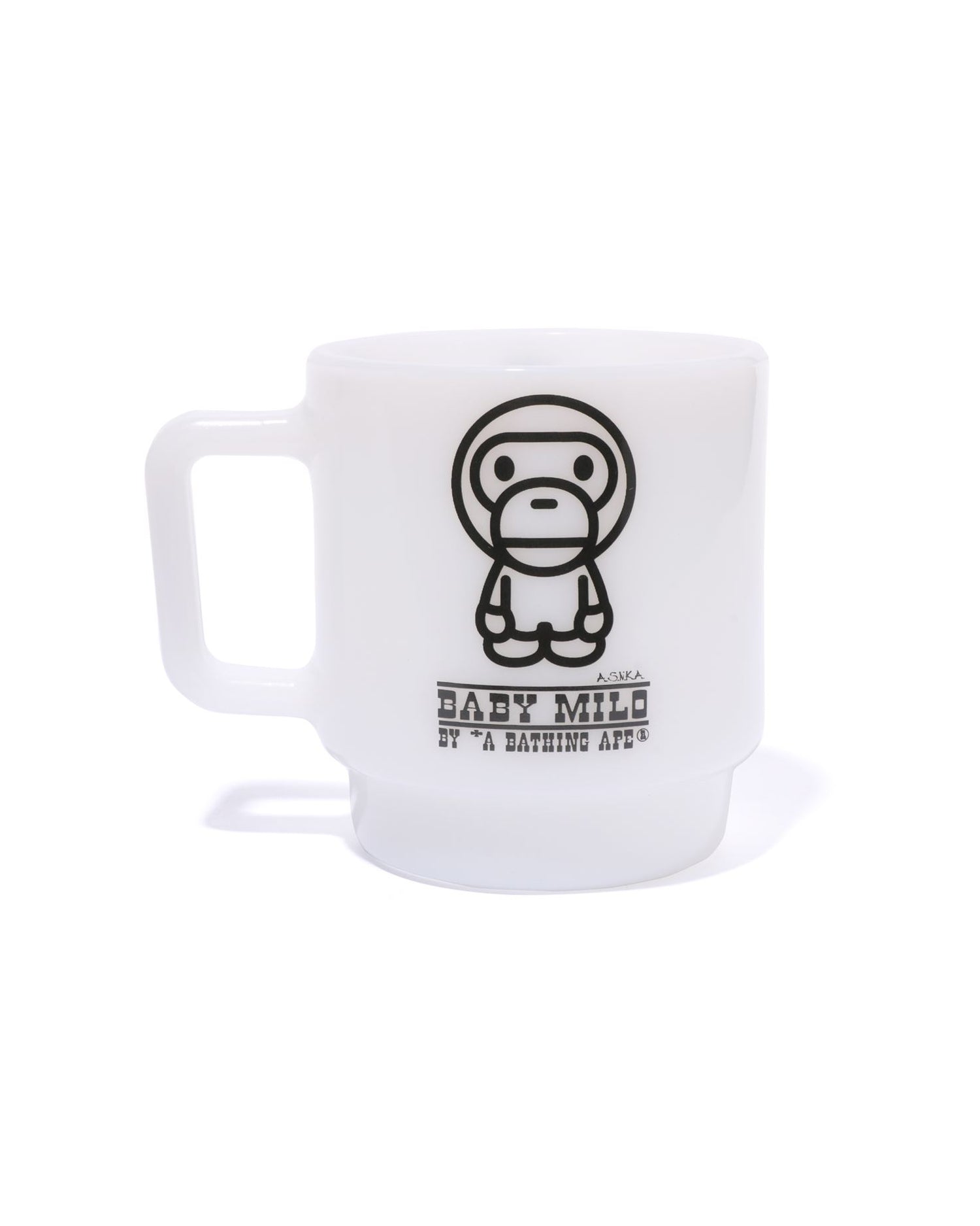 A BATHING APE® Baby Milo Stacking Milk Glass | Bape official