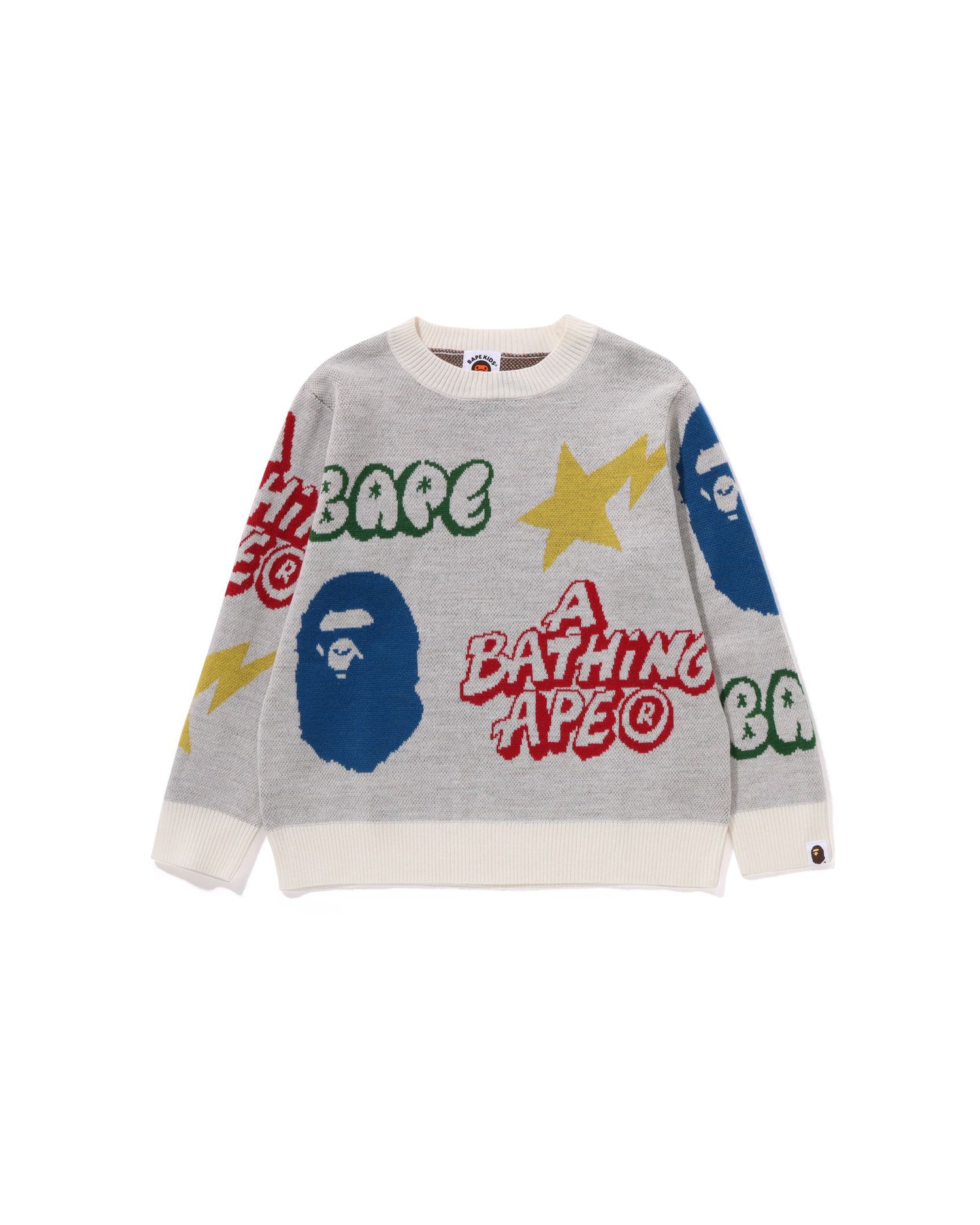 A BATHING APE® Kids BAPE Graffiti Pattern Knit | Bape