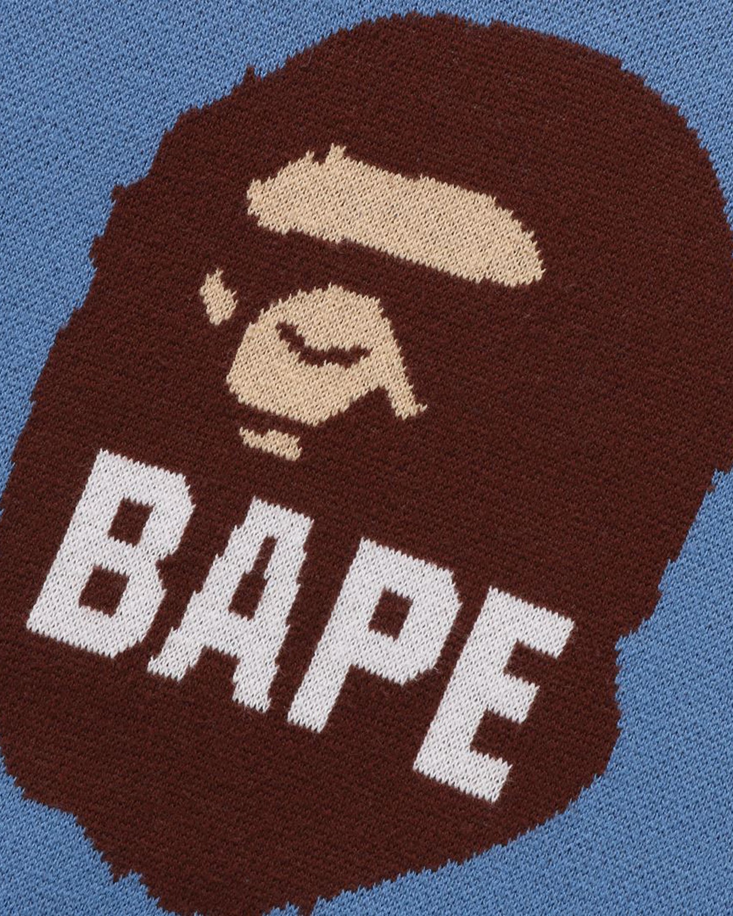 A BATHING APE® Kids Bape Ape Head V-Neck Knit | Bape official