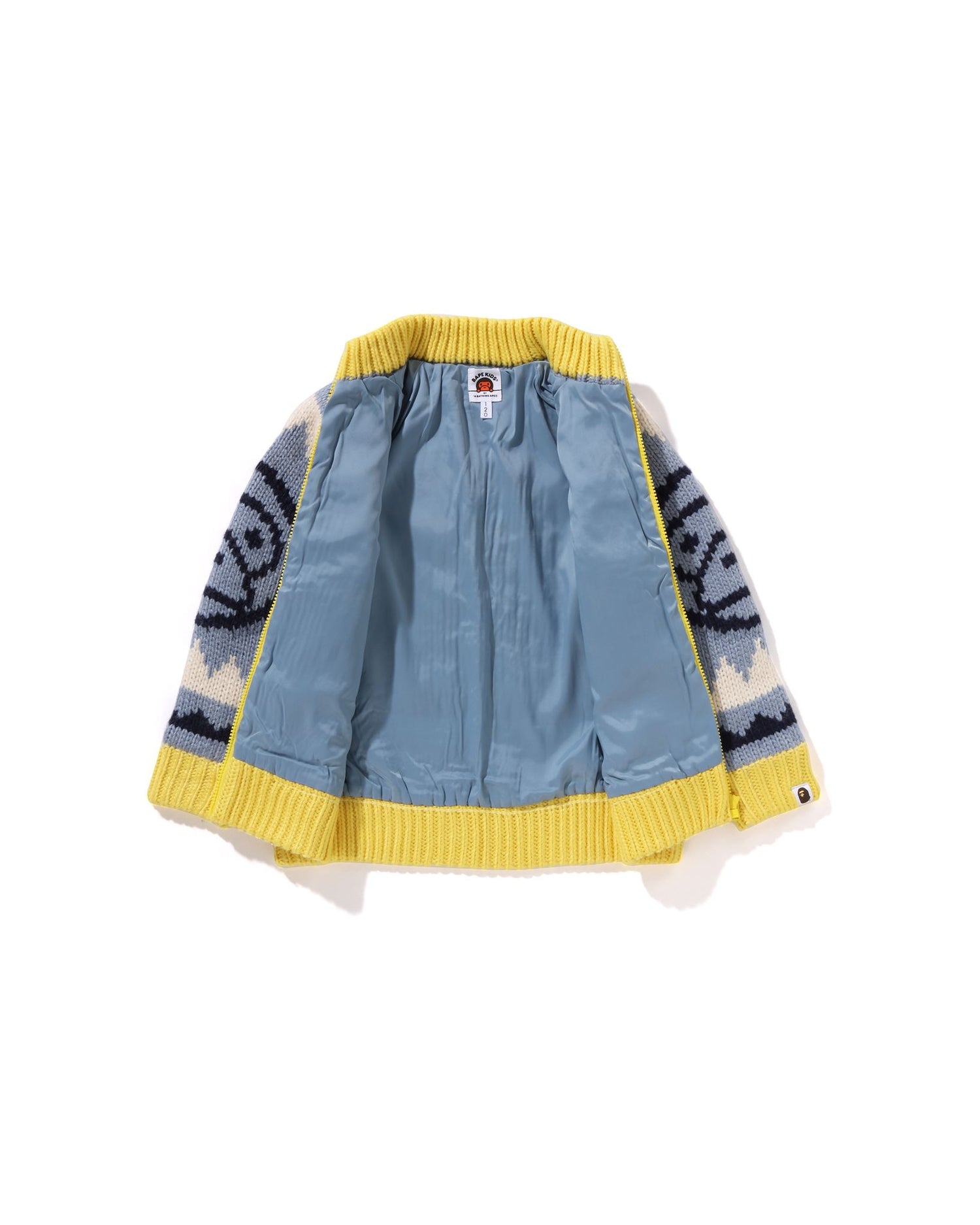 A BATHING APE® Kids Baby Milo Wool Mix Cowichan Cardigan A BATHING APE® Kids Baby Milo Wool Mix Cowichan Cardigan