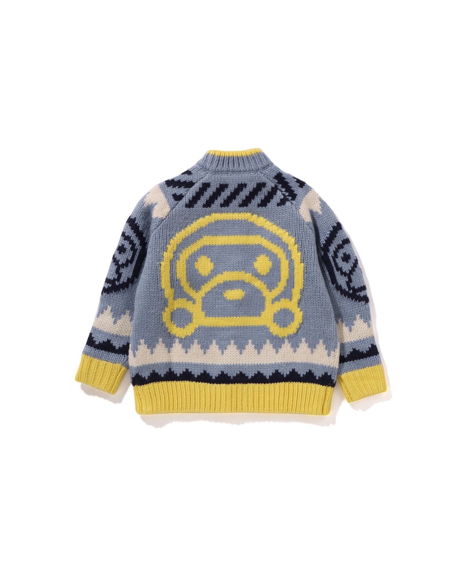 A BATHING APE® Kids Baby Milo Wool Mix Cowichan Cardigan