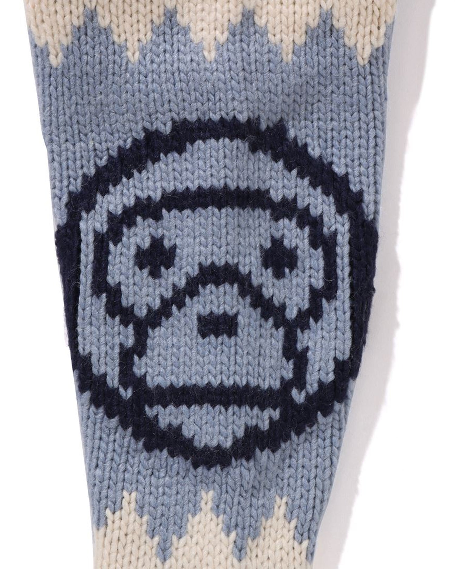 A BATHING APE® Kids Baby Milo Wool Mix Cowichan Cardigan A BATHING APE® Kids Baby Milo Wool Mix Cowichan Cardigan