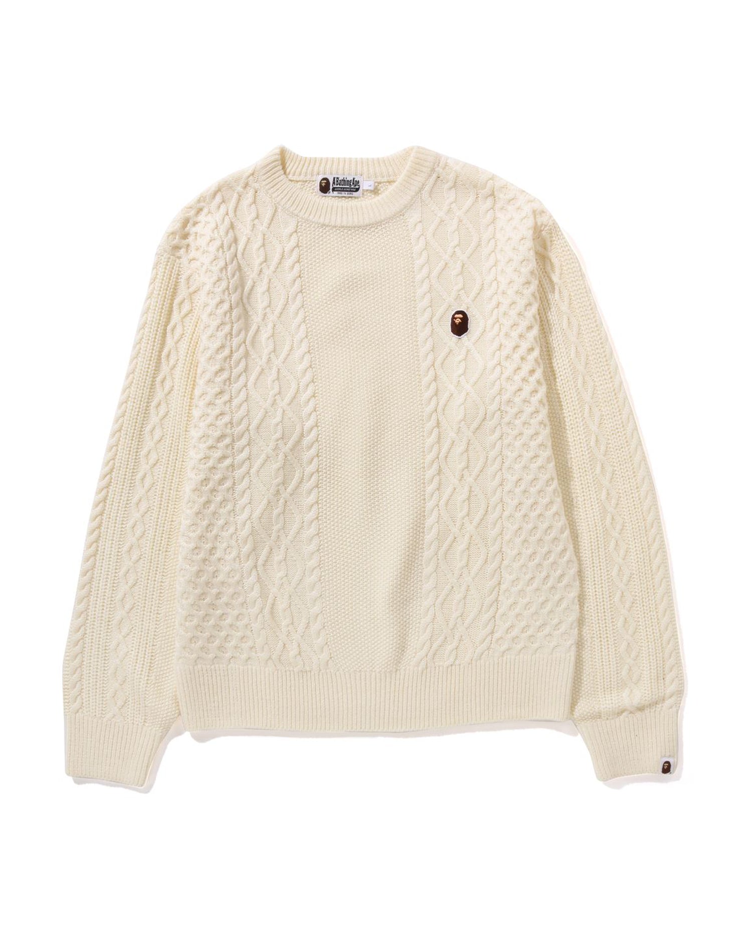A BATHING APE ニット A BATHING APE® Ape Head One Point Knit Sweater | Bape