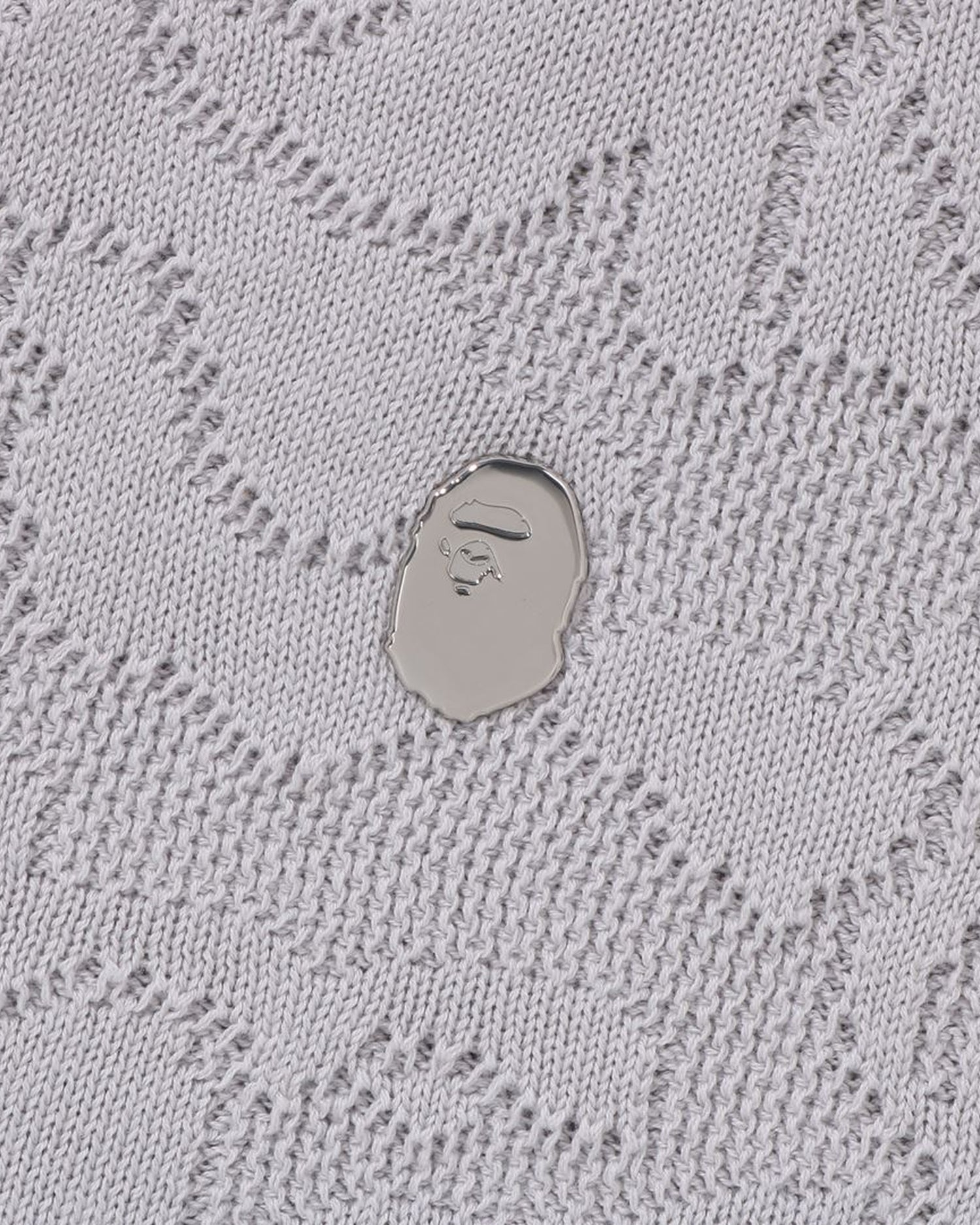 A BATHING APE® Solid Camo Jacquard One Point Cardigan | Bape