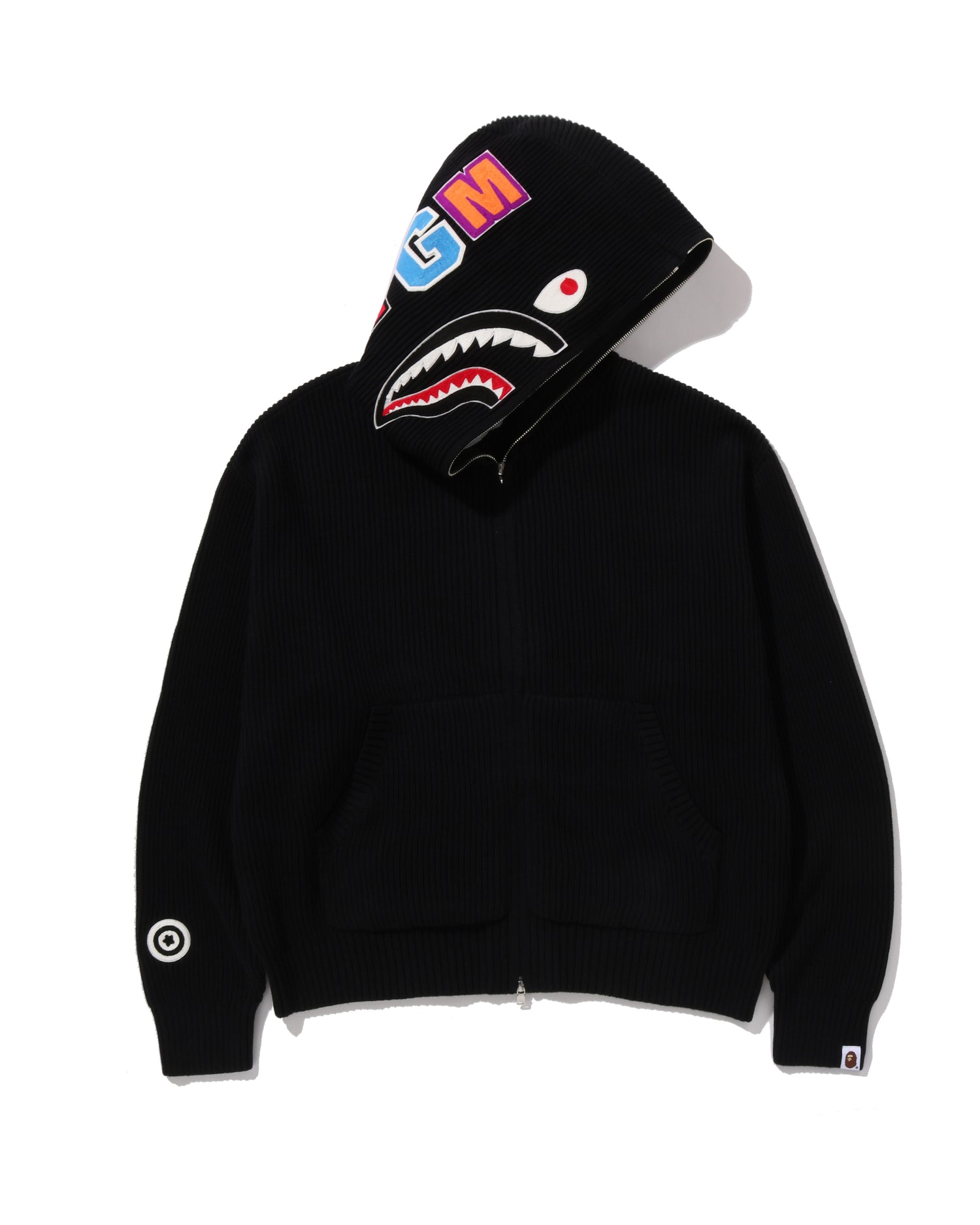 A BATHING APE® Shark Full Zip Knit Hoodie | Bape official website