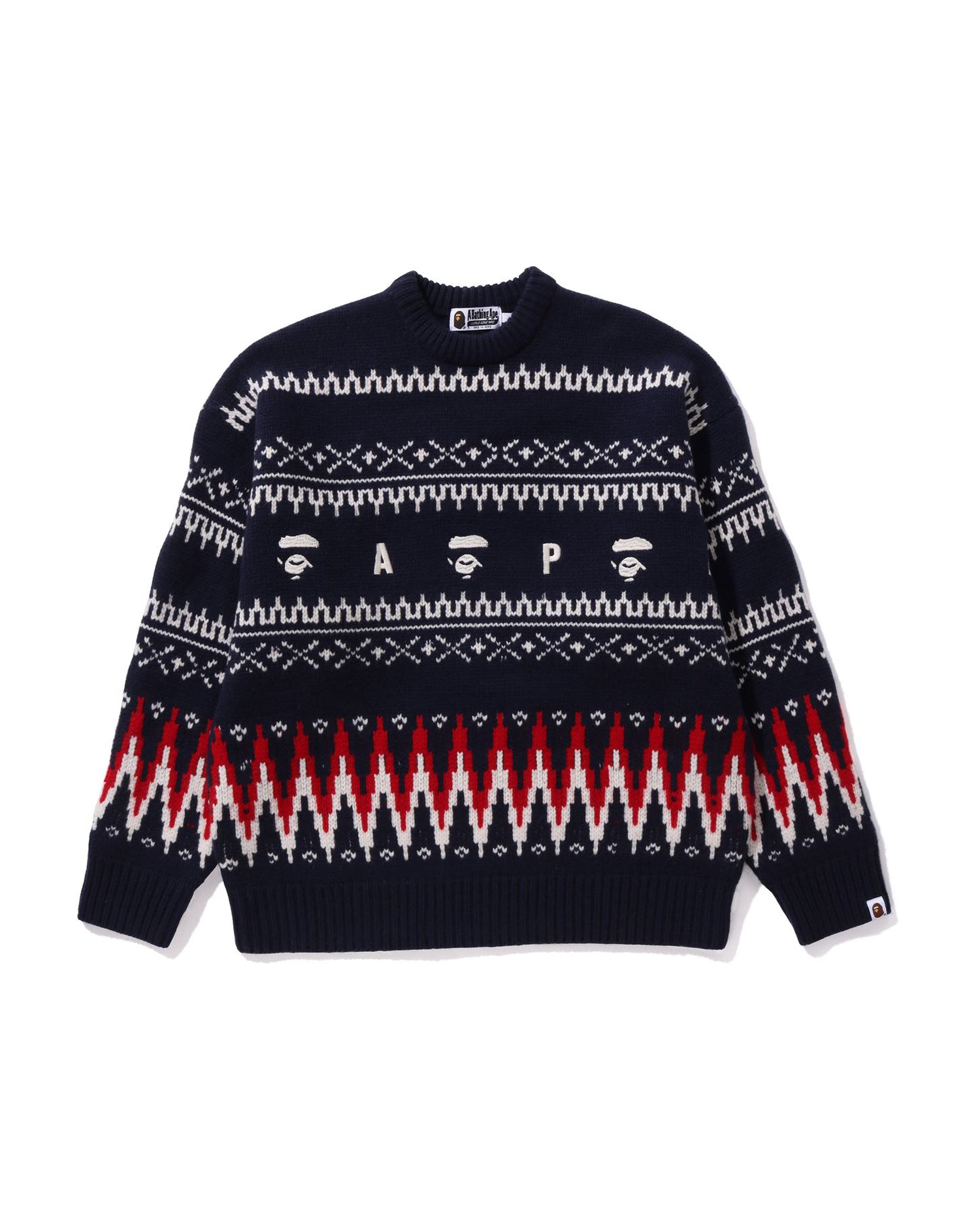 A BATHING APE® BAPE Snowflake Knit Sweater | Bape official