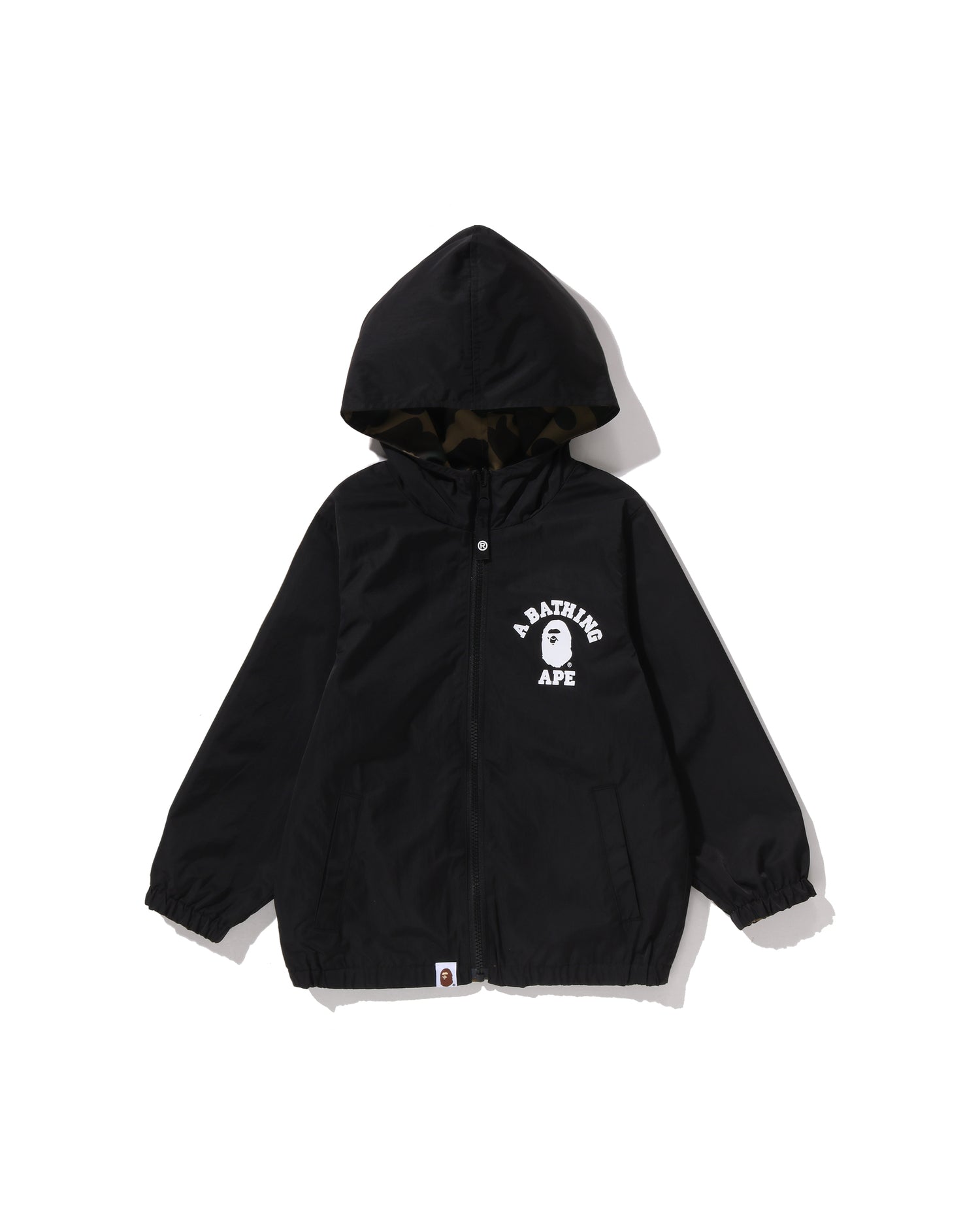 A BATHING APE® Kids 1st Camo Reversible Hoodie Jacket | Bape