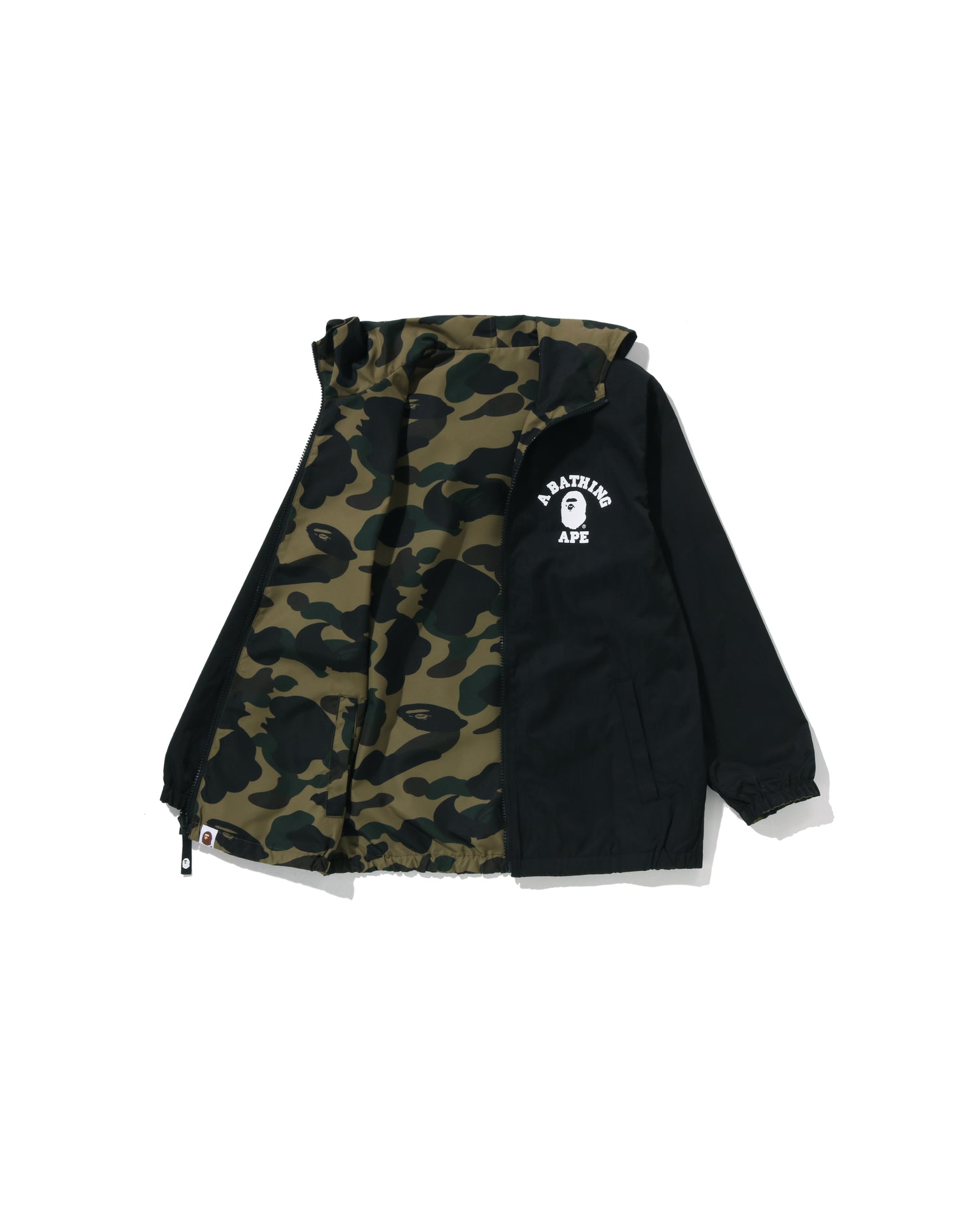 A BATHING APE® Kids 1st Camo Reversible Hoodie Jacket Jr | Bape
