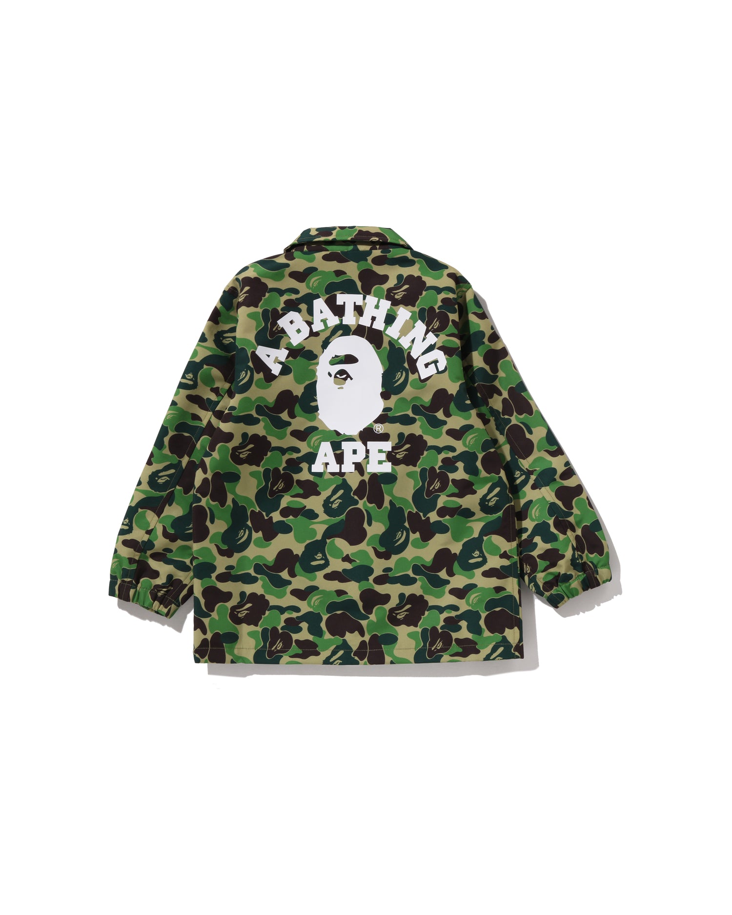 A BATHING APE® Kids Abc Camo College Coach Jacket | Bape official