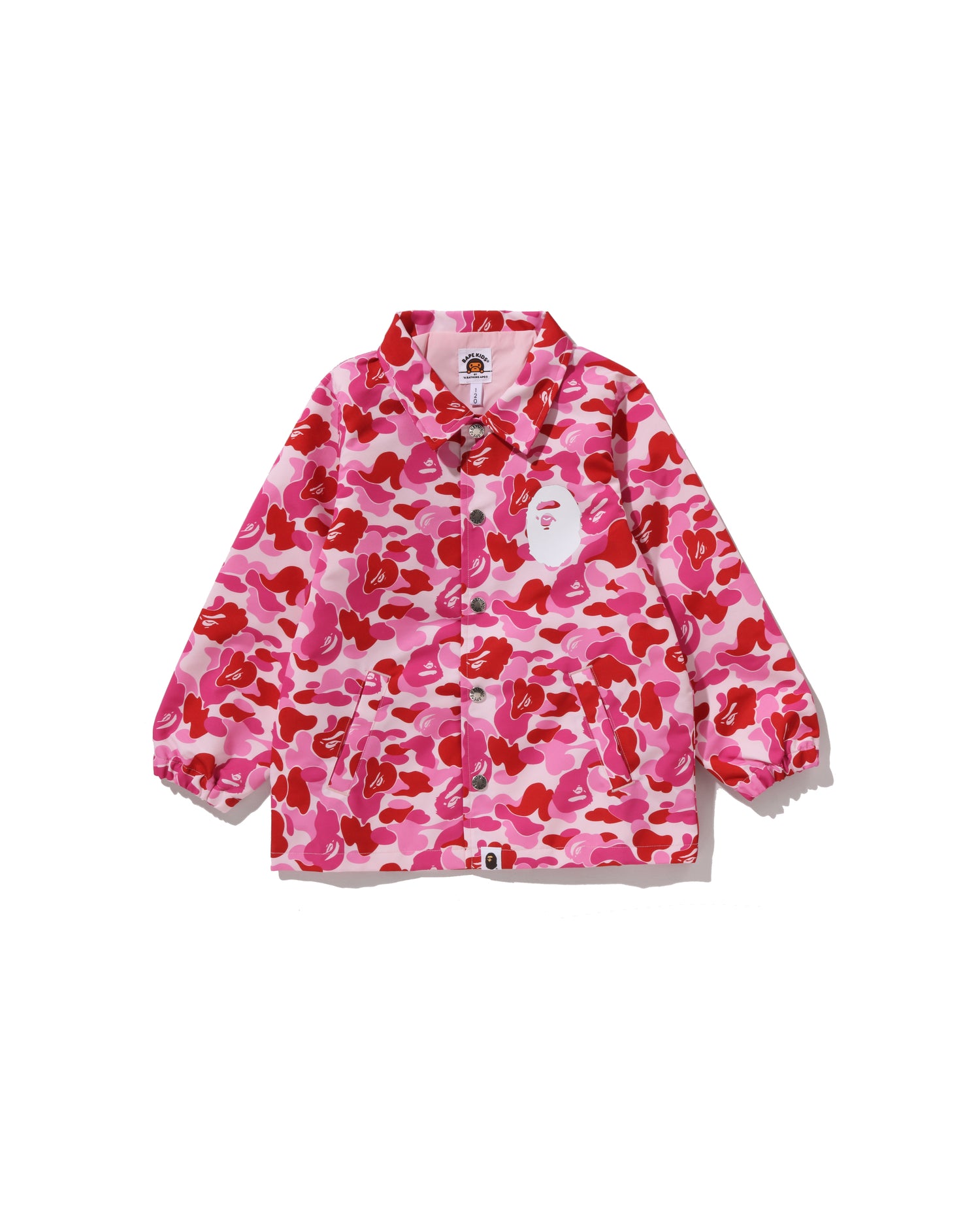 A BATHING APE® Kids Abc Camo College Coach Jacket | Bape official