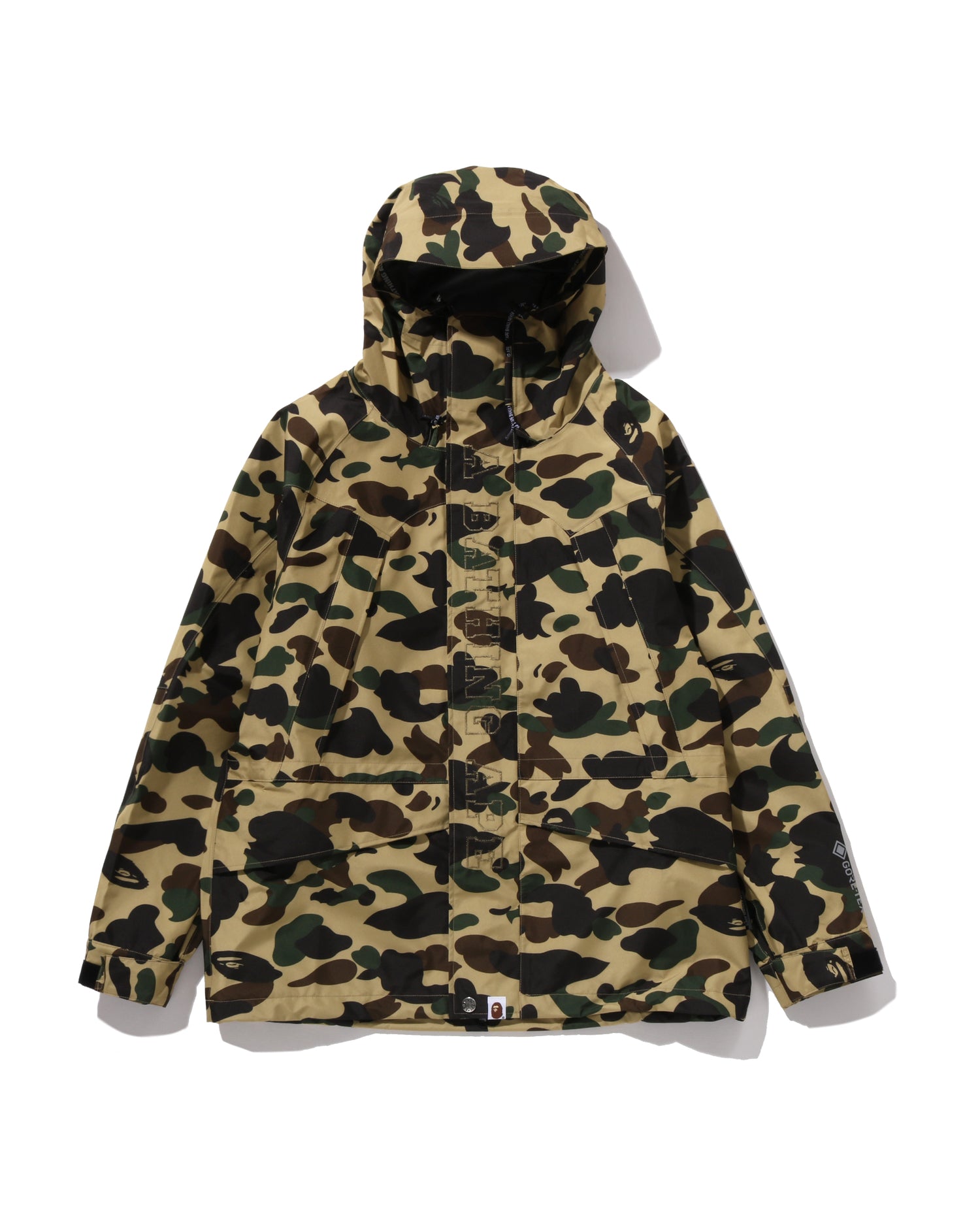 希少サイズ完売レア品BAPE GORE-TEX BOARD JACKET BAPE GORE TEX 1st camo yellow snowboard jacket A Bathing Ape