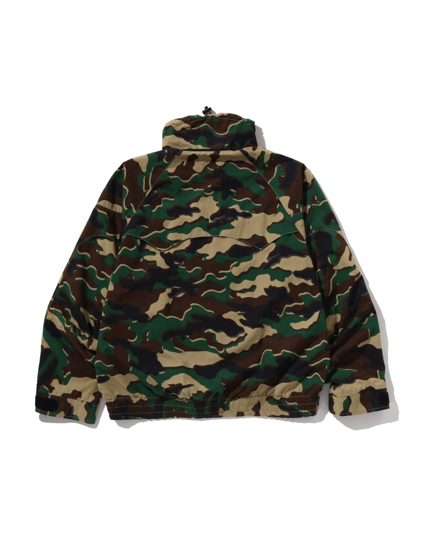 A BATHING APE® Glitch Woodland Camo Short Snowboard Jacket | Bape