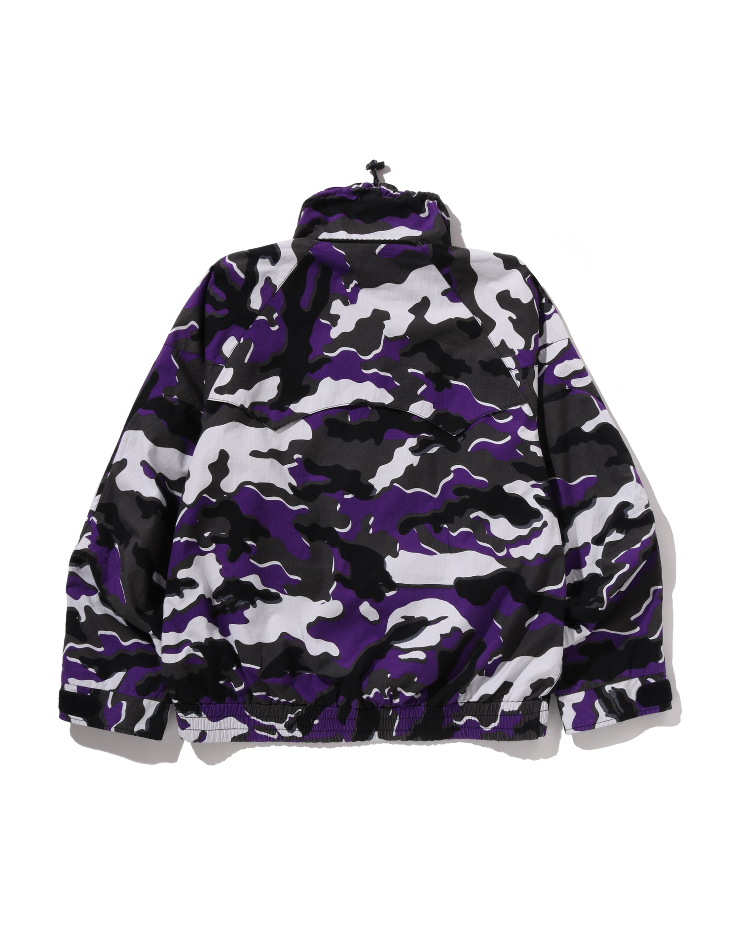 A BATHING APE® Glitch Woodland Camo Short Snowboard Jacket | Bape