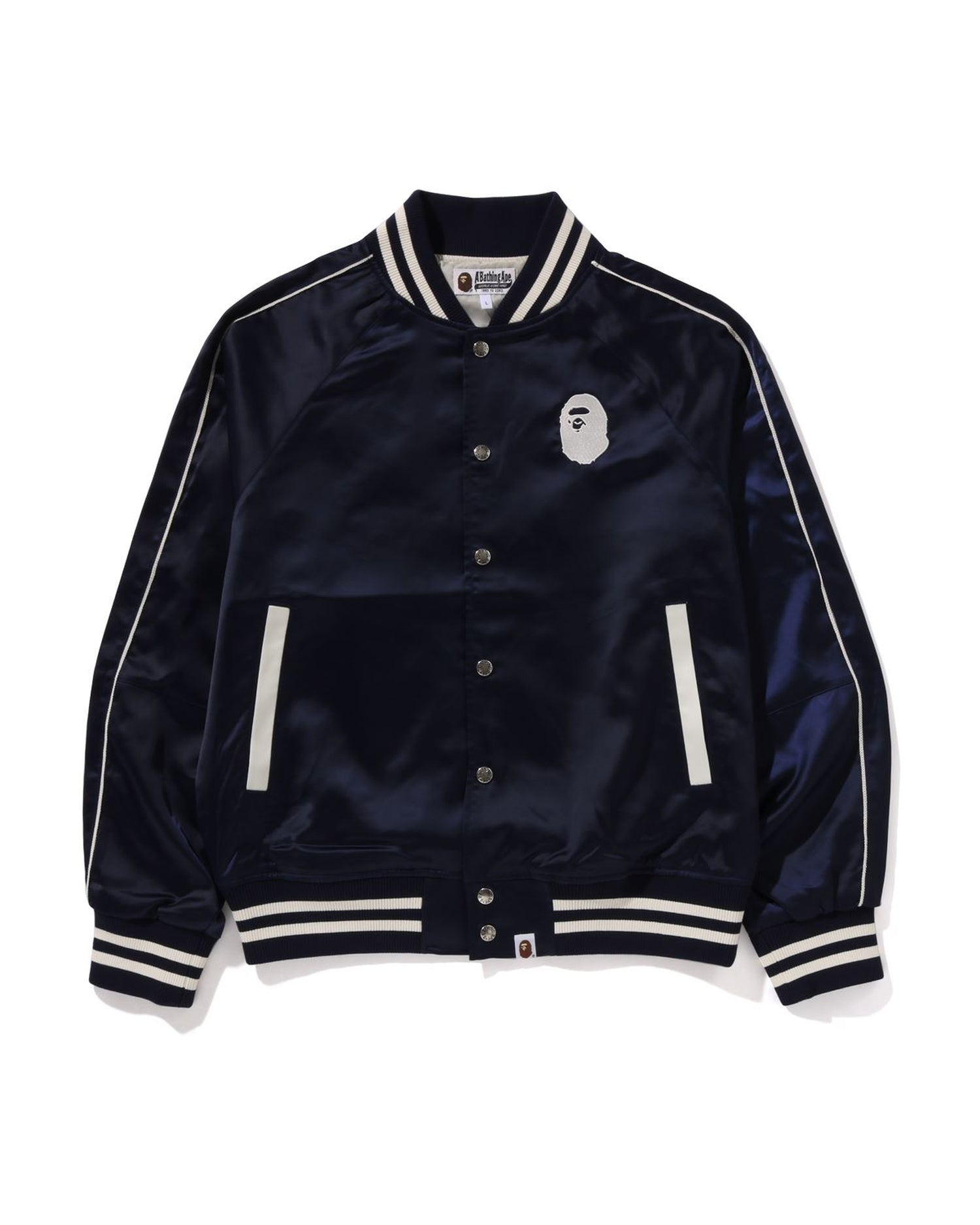 A BATHING APE® A Bathing Ape Nylon Varsity Jacket | Bape