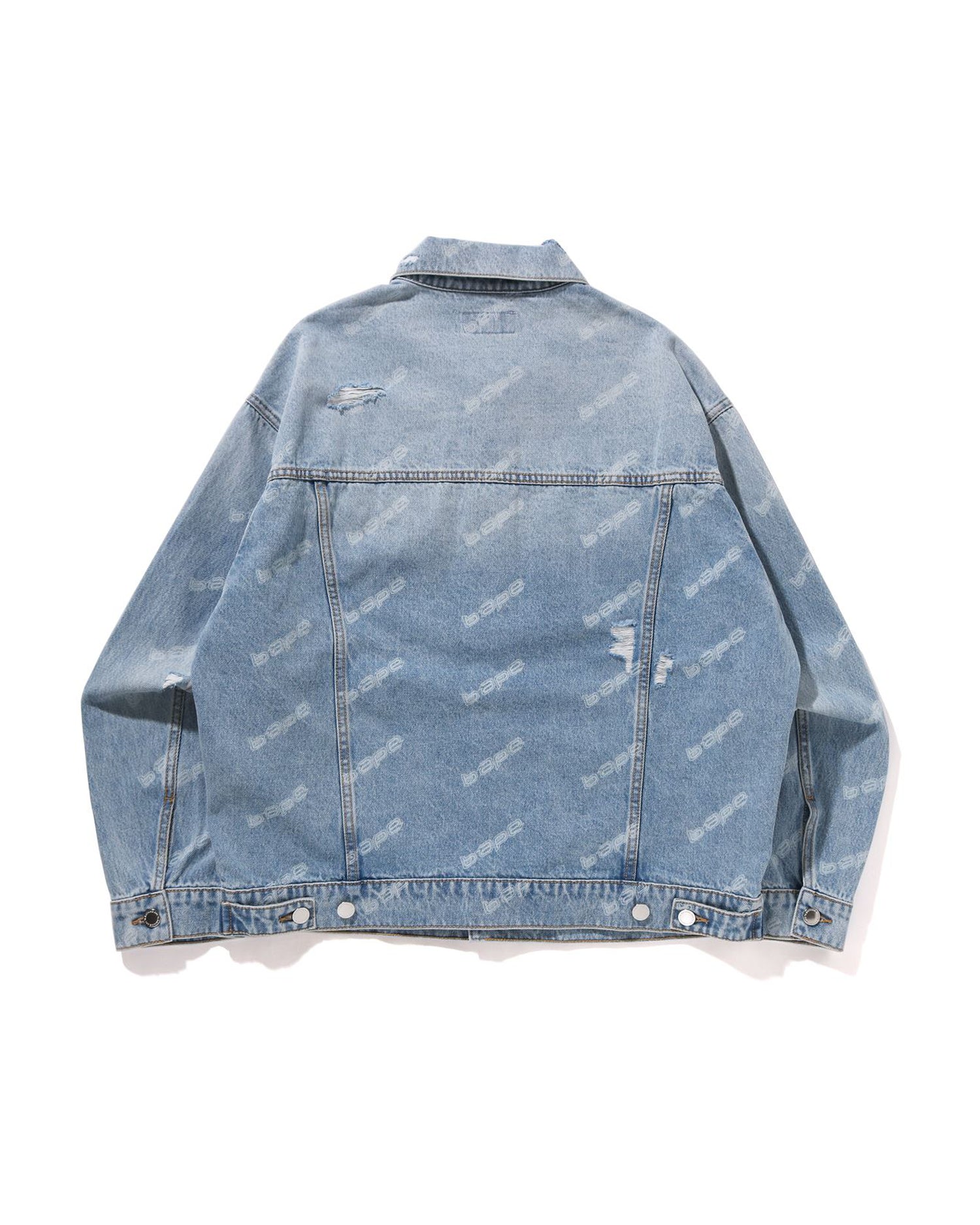 ジャケット・アウター Hexagram Laser Destroy Denim Jacket A BATHING APE® BAPE Hexagram Laser Destroy Denim Jacket | Bape