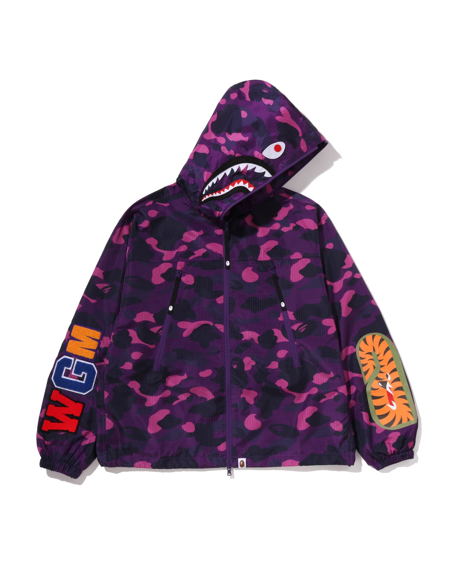 A BATHING APE® Color Camo Reflective Ripstop Shark Full Zip Jacket