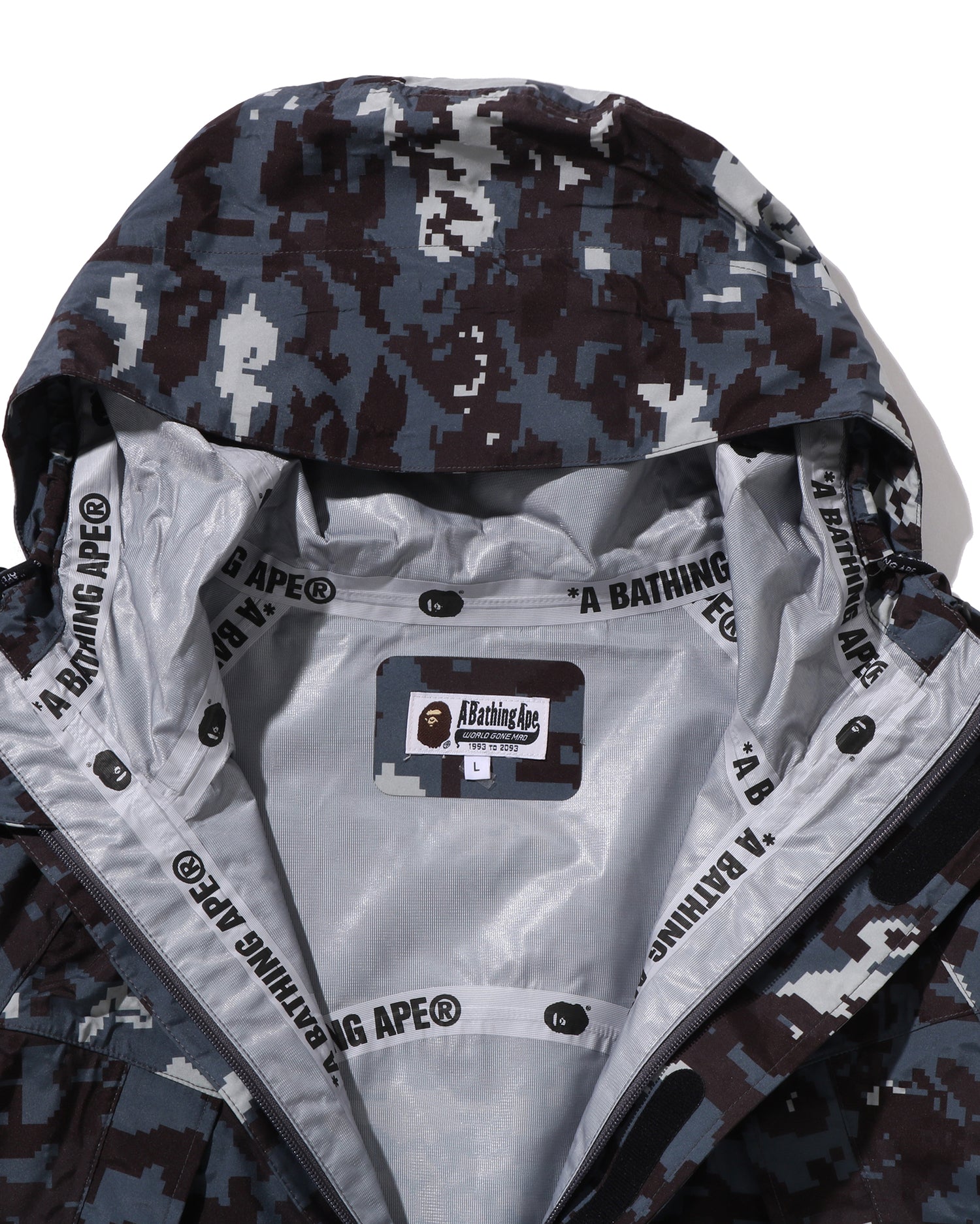 A BATHING APE® Multi Pixel Camo Snowboard 2 Layer Jacket | Bape