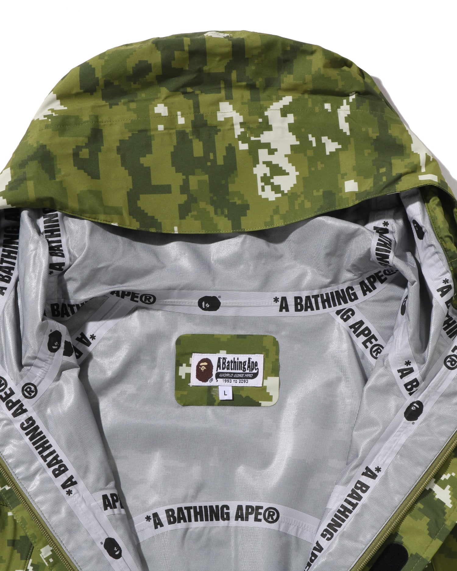 A BATHING APE® Multi Pixel Camo Snowboard 2 Layer Jacket | Bape