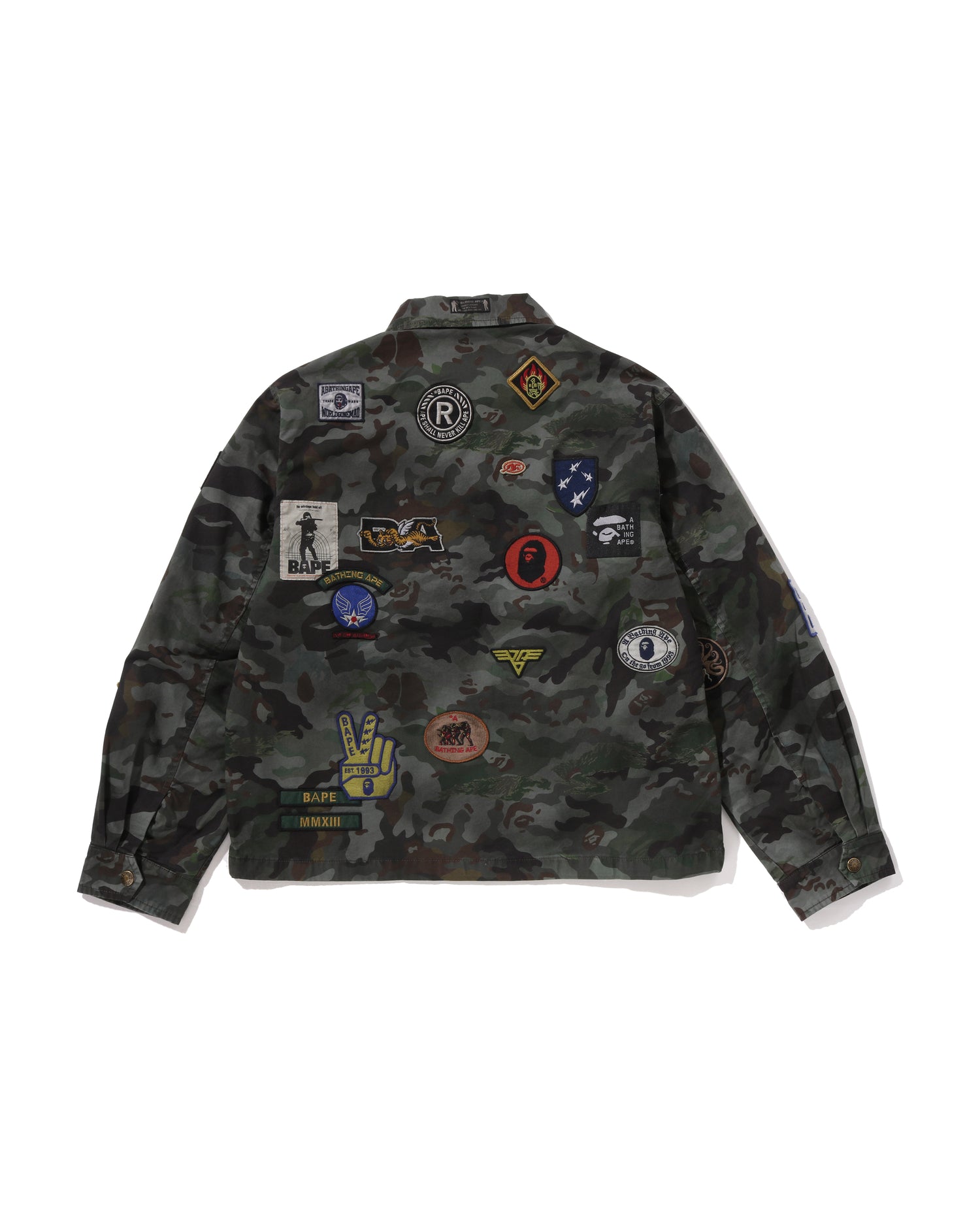 A BATHING APE® Hybrid Camo Multi Badge Jacket | Bape official