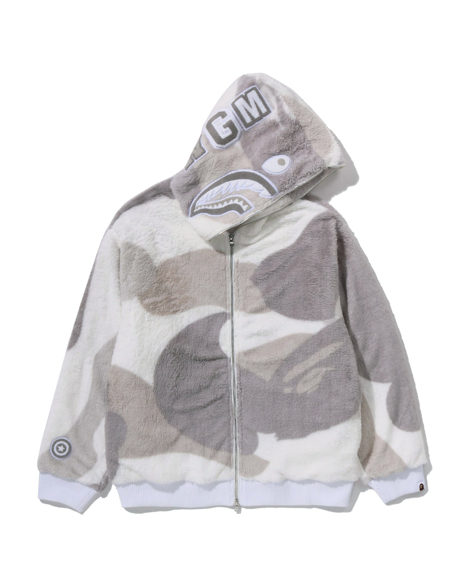 A BATHING APE® Color Camo Stand Collar Hooded Jacket | Bape
