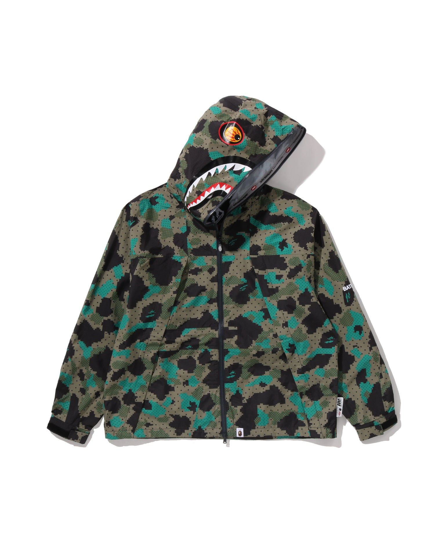 A BATHING APE® BAPE by Kazuki Kuraishi Camo Shark Packable