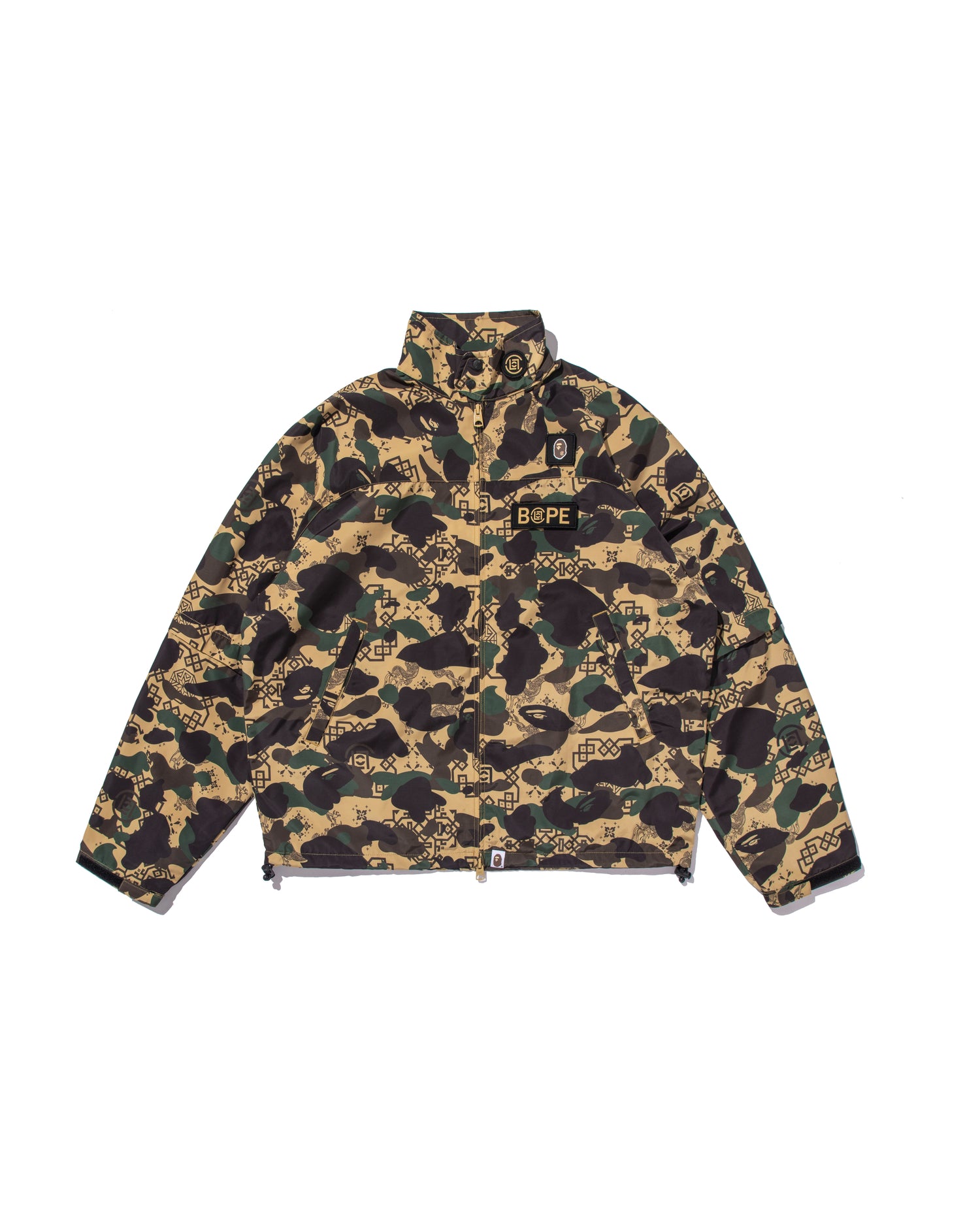 A BATHING APE® BAPE X Clot Camo Sleeve Detachable Rain Jacket
