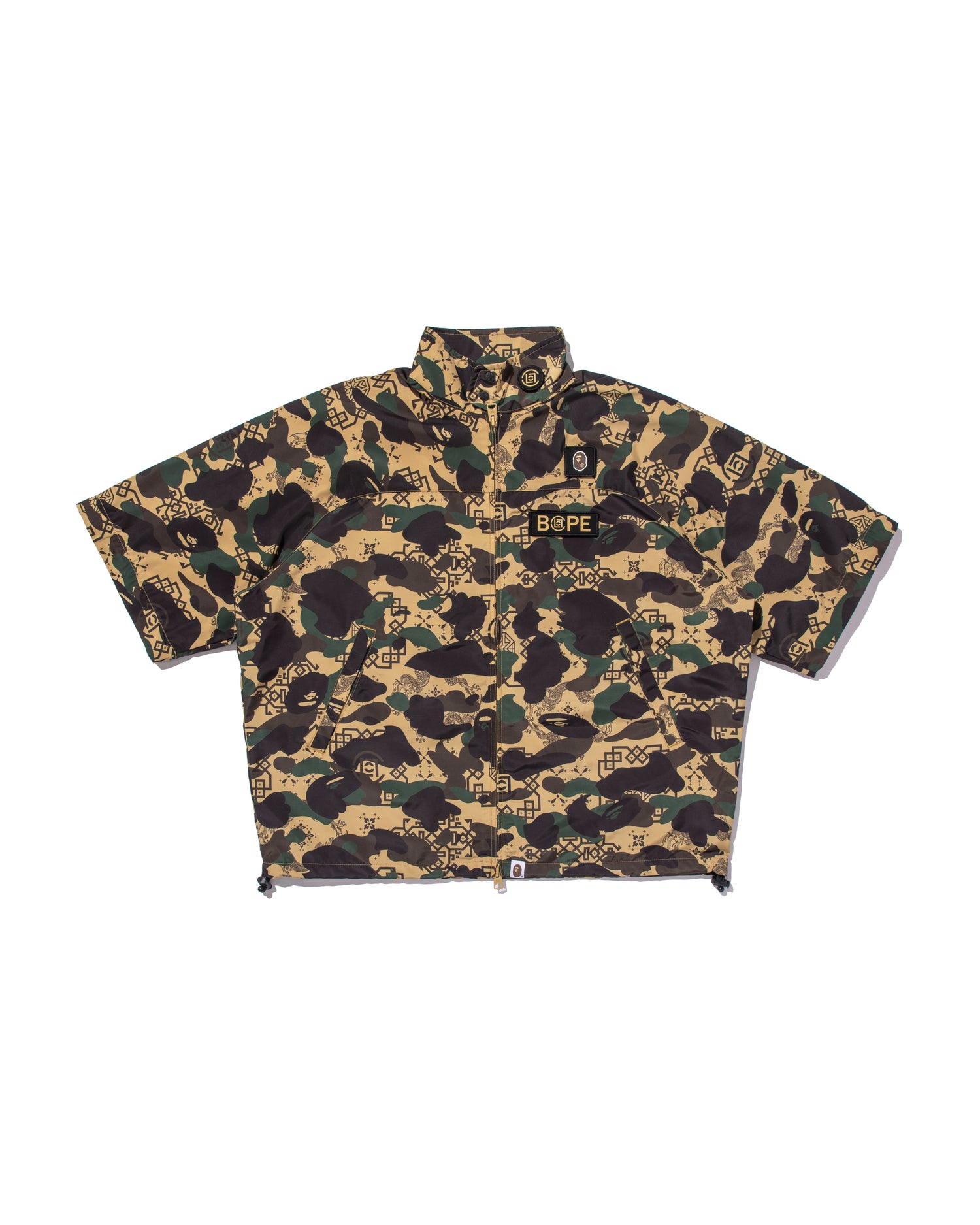 A BATHING APE® BAPE X Clot Camo Sleeve Detachable Rain Jacket